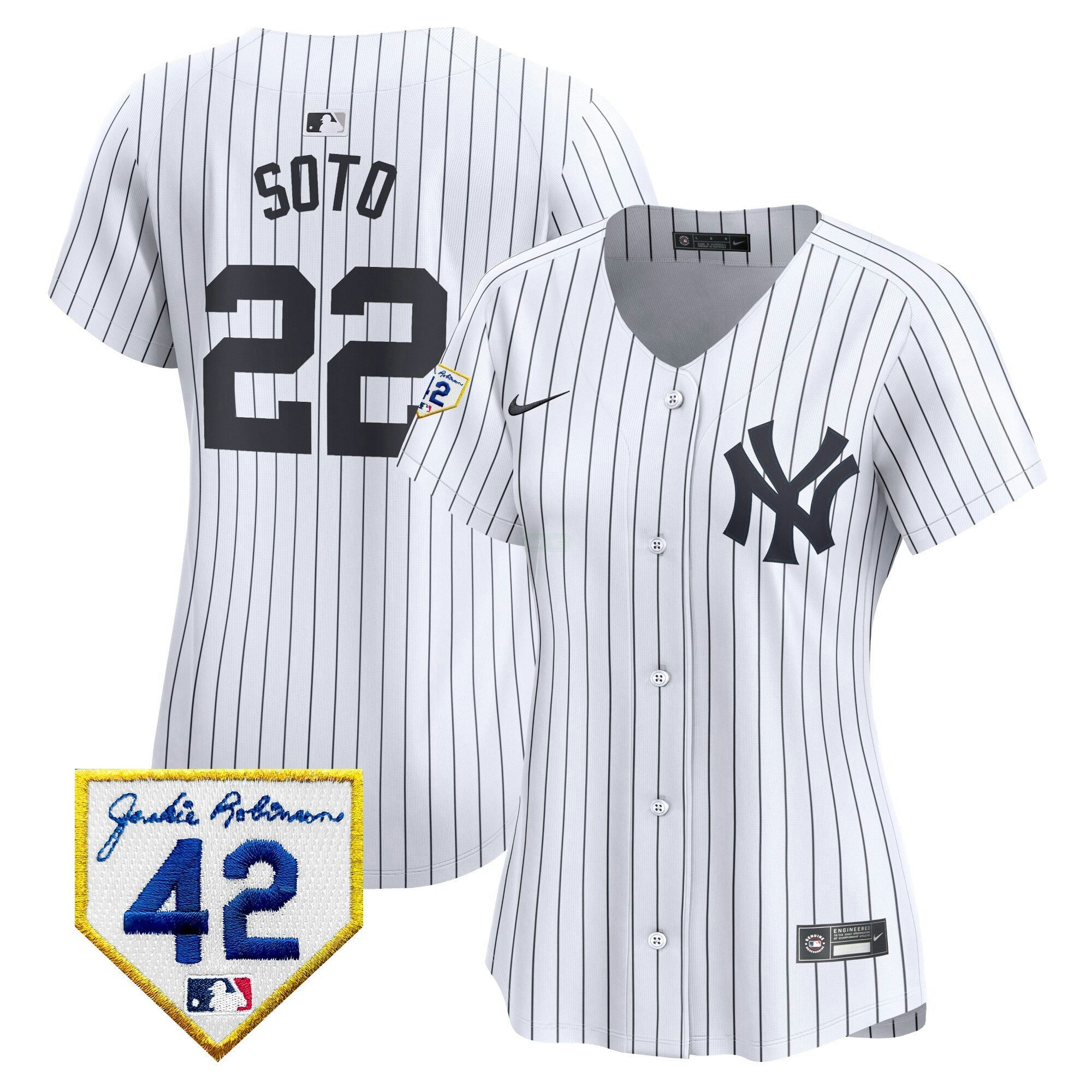 Camisa MLB Women’s New York 2024 Jackie Robinson Patch Vapor Premier Limited Jersey