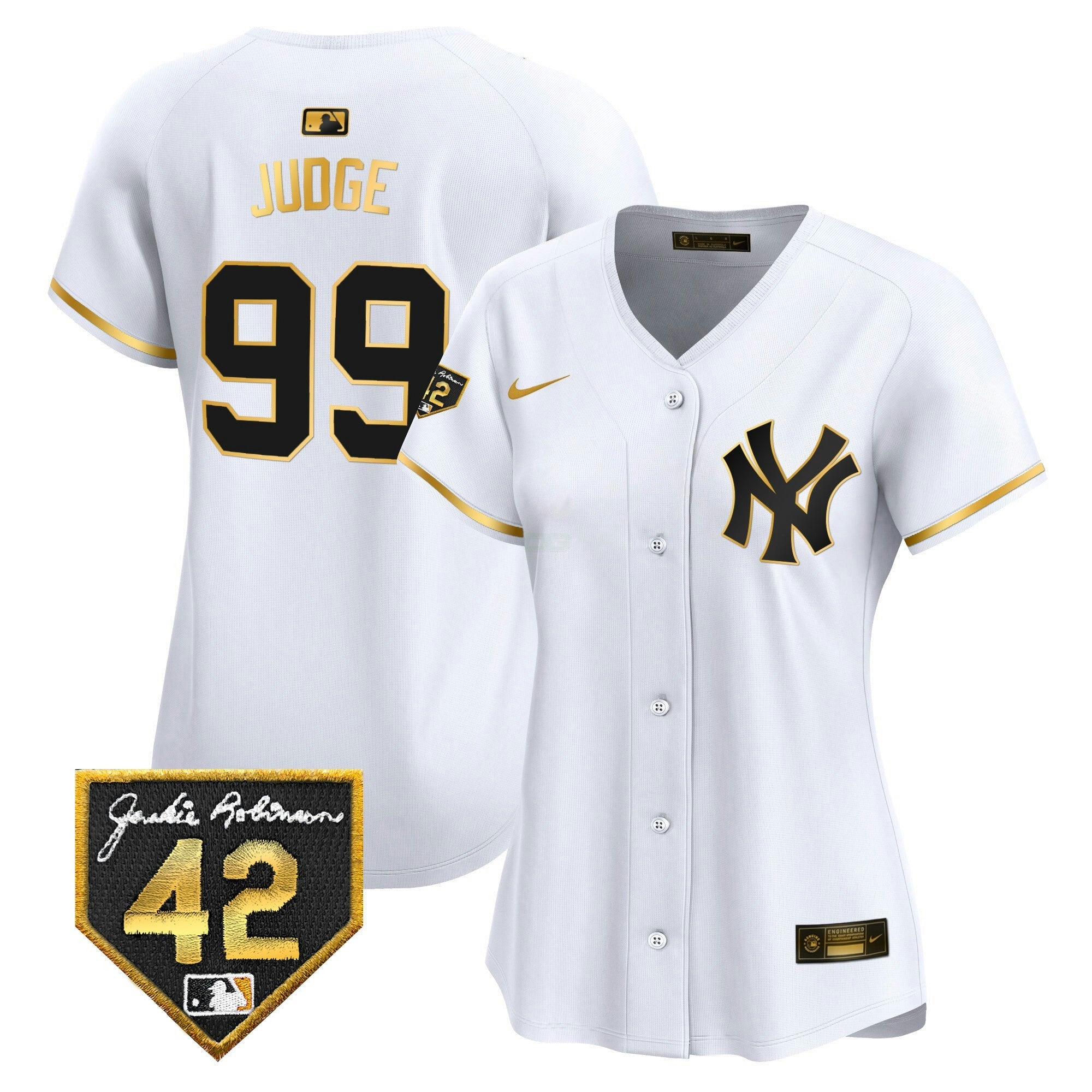 Camisa MLB Women’s New York 2024 Jackie Robinson Patch Vapor Premier Limited Jersey
