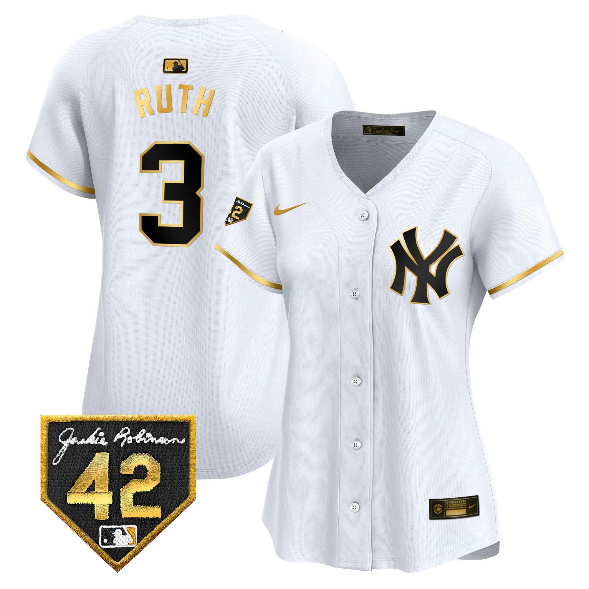 Camisa MLB Women’s New York 2024 Jackie Robinson Patch Vapor Premier Limited Jersey