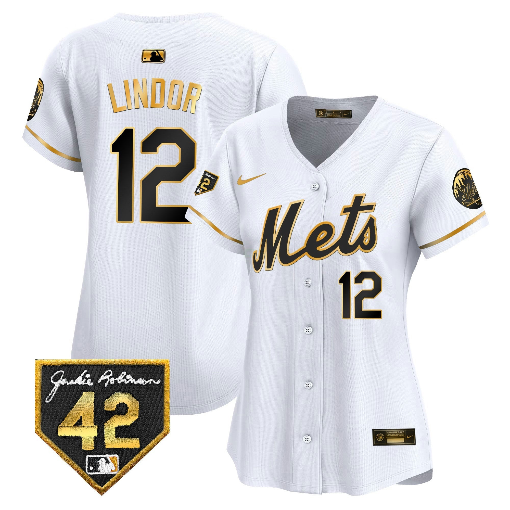 Camisa MLB Women’s New York 2024 Jackie Robinson Patch Vapor Premier Limited Jersey