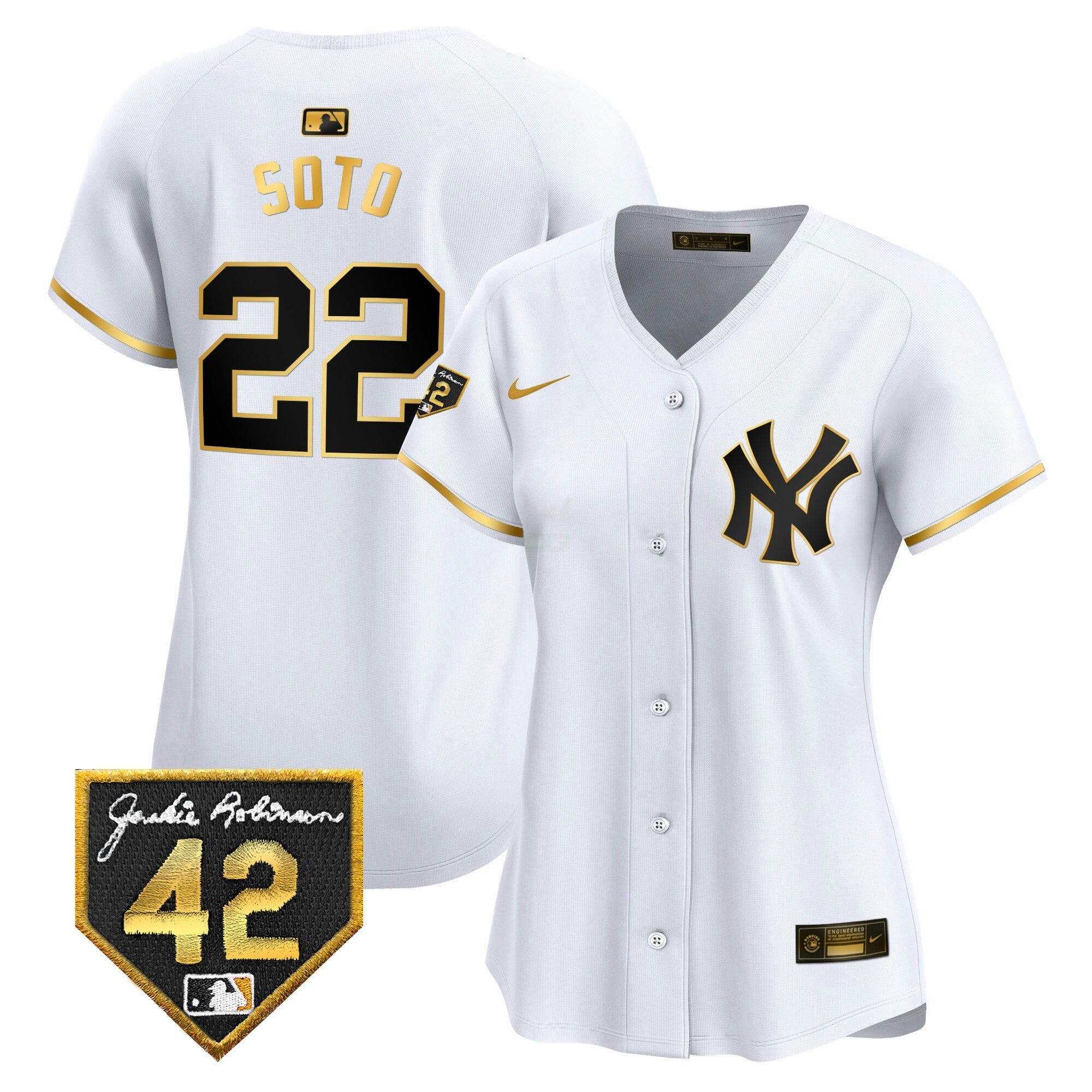 Camisa MLB Women’s New York 2024 Jackie Robinson Patch Vapor Premier Limited Jersey