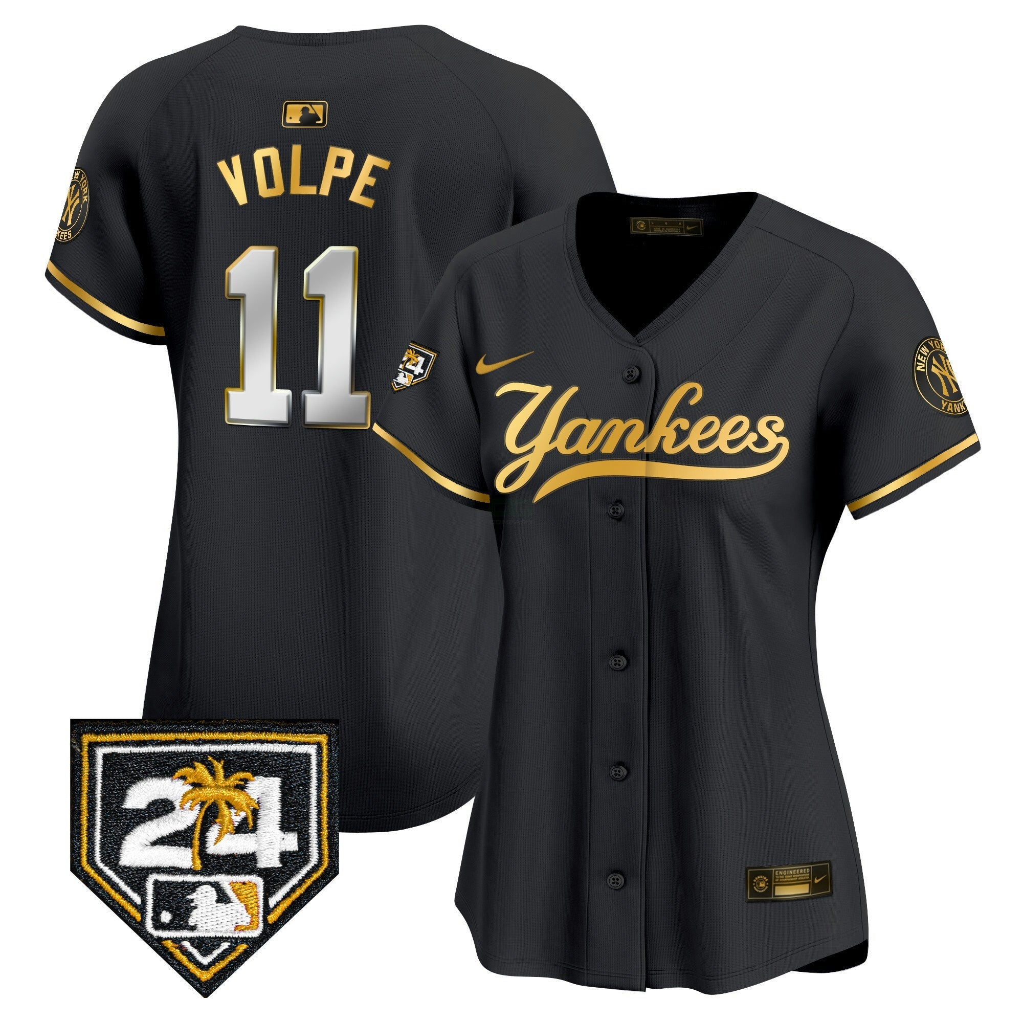 Camisa MLB Women’s New York 2024 Spring Training Patch Vapor Premier Limited Jersey V6