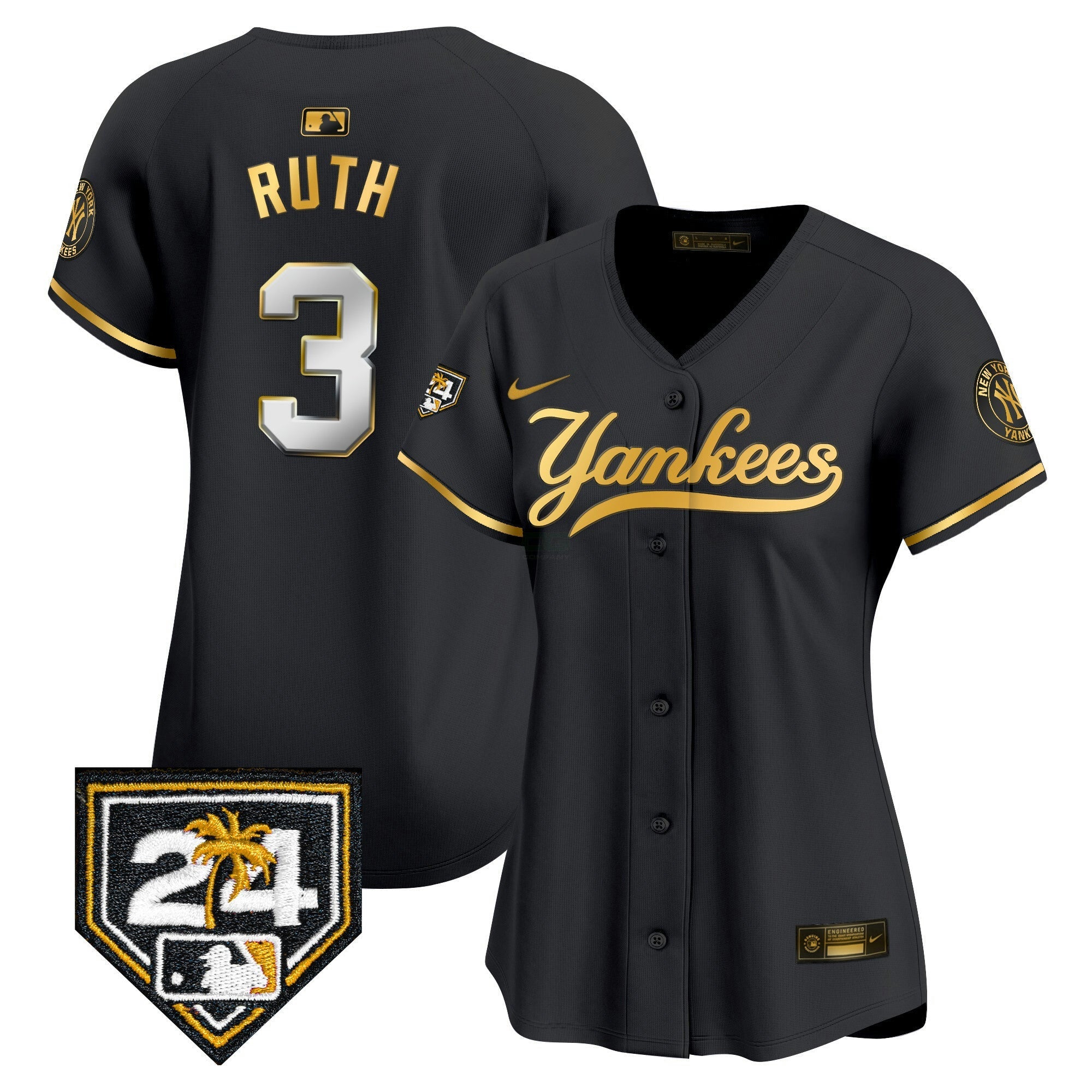 Camisa MLB Women’s New York 2024 Spring Training Patch Vapor Premier Limited Jersey V6