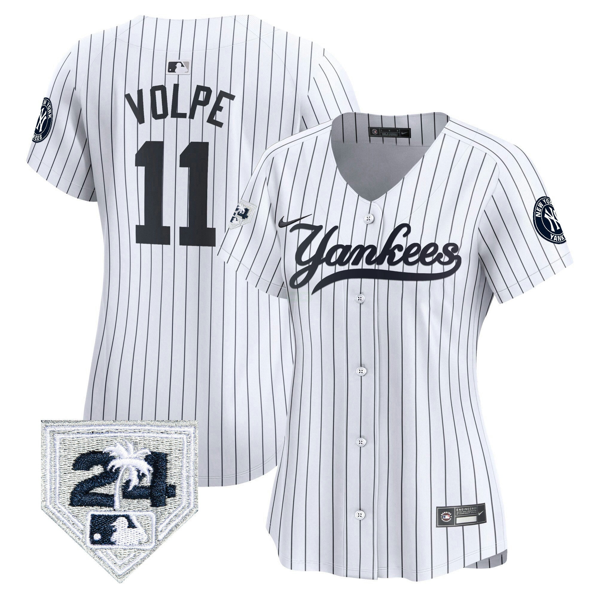 Camisa MLB Women’s New York 2024 Spring Training Patch Vapor Premier Limited Jersey V6