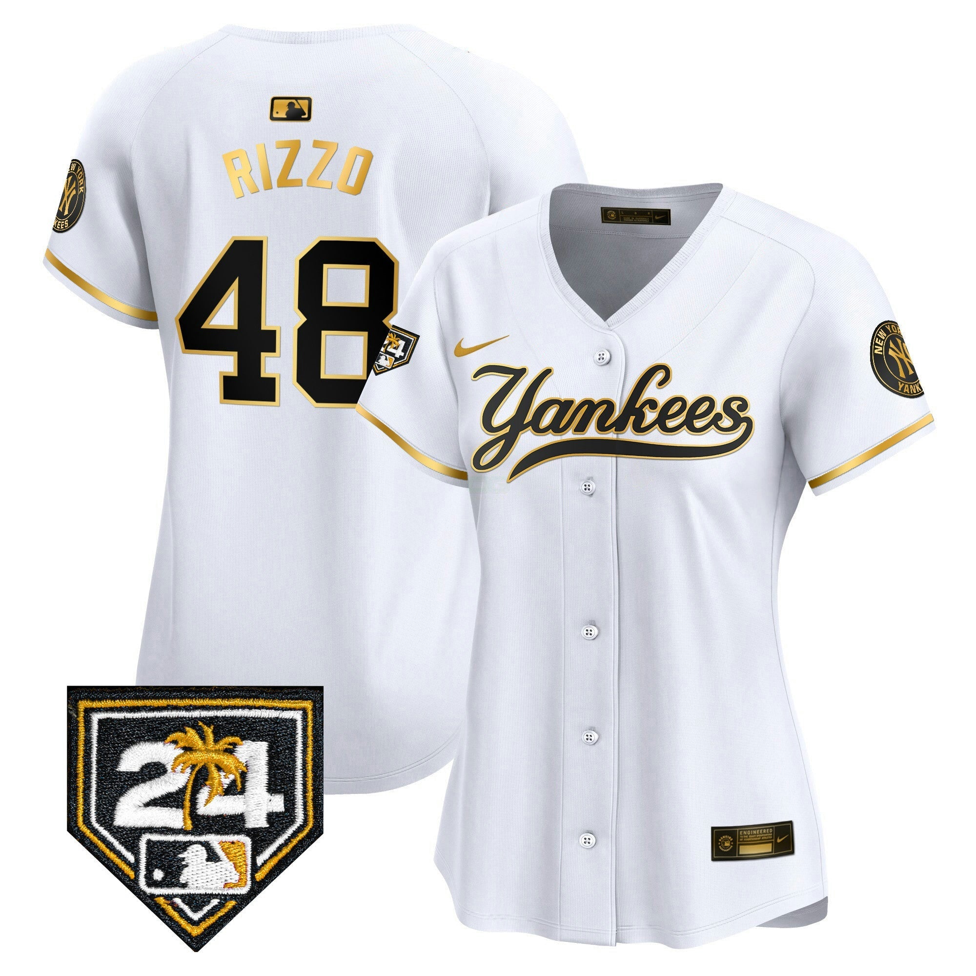 Camisa MLB Women’s New York 2024 Spring Training Patch Vapor Premier Limited Jersey V6