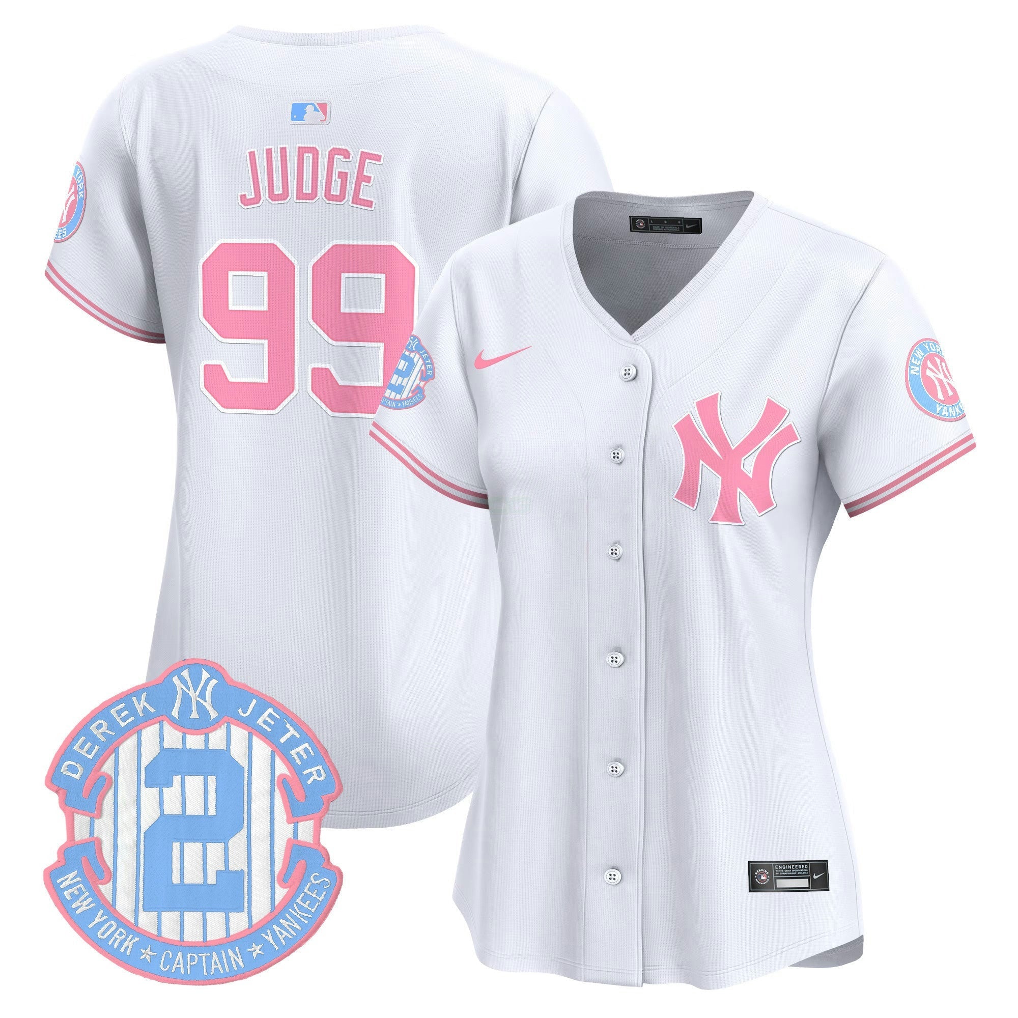 Camisa MLB Women’s New York Bubblegum Pink Vapor Premier Limited Jersey