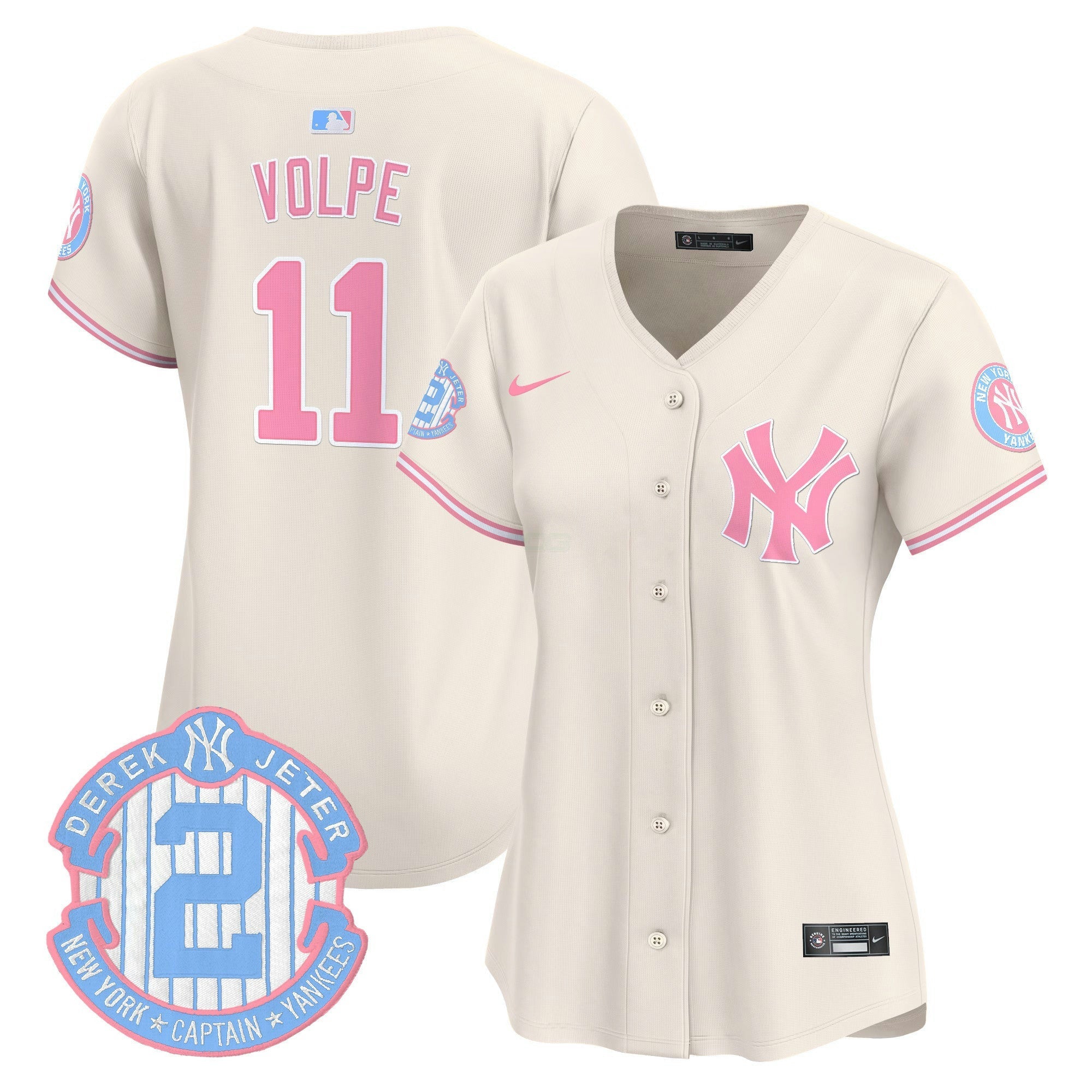 Camisa MLB Women’s New York Bubblegum Pink Vapor Premier Limited Jersey