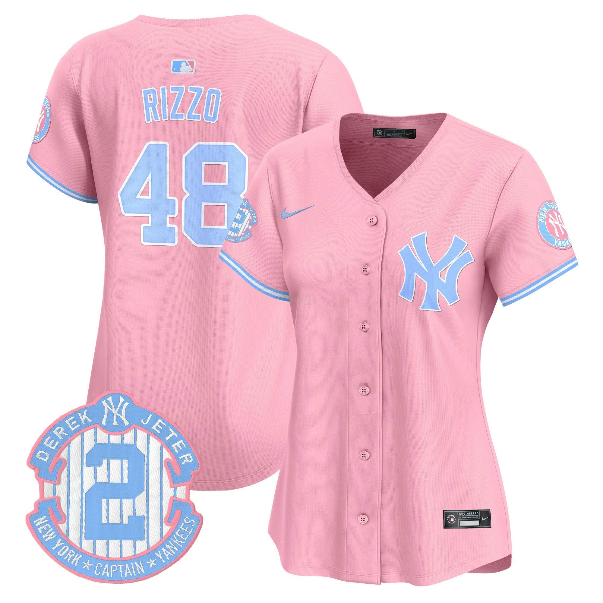 Camisa MLB Women’s New York Bubblegum Pink Vapor Premier Limited Jersey
