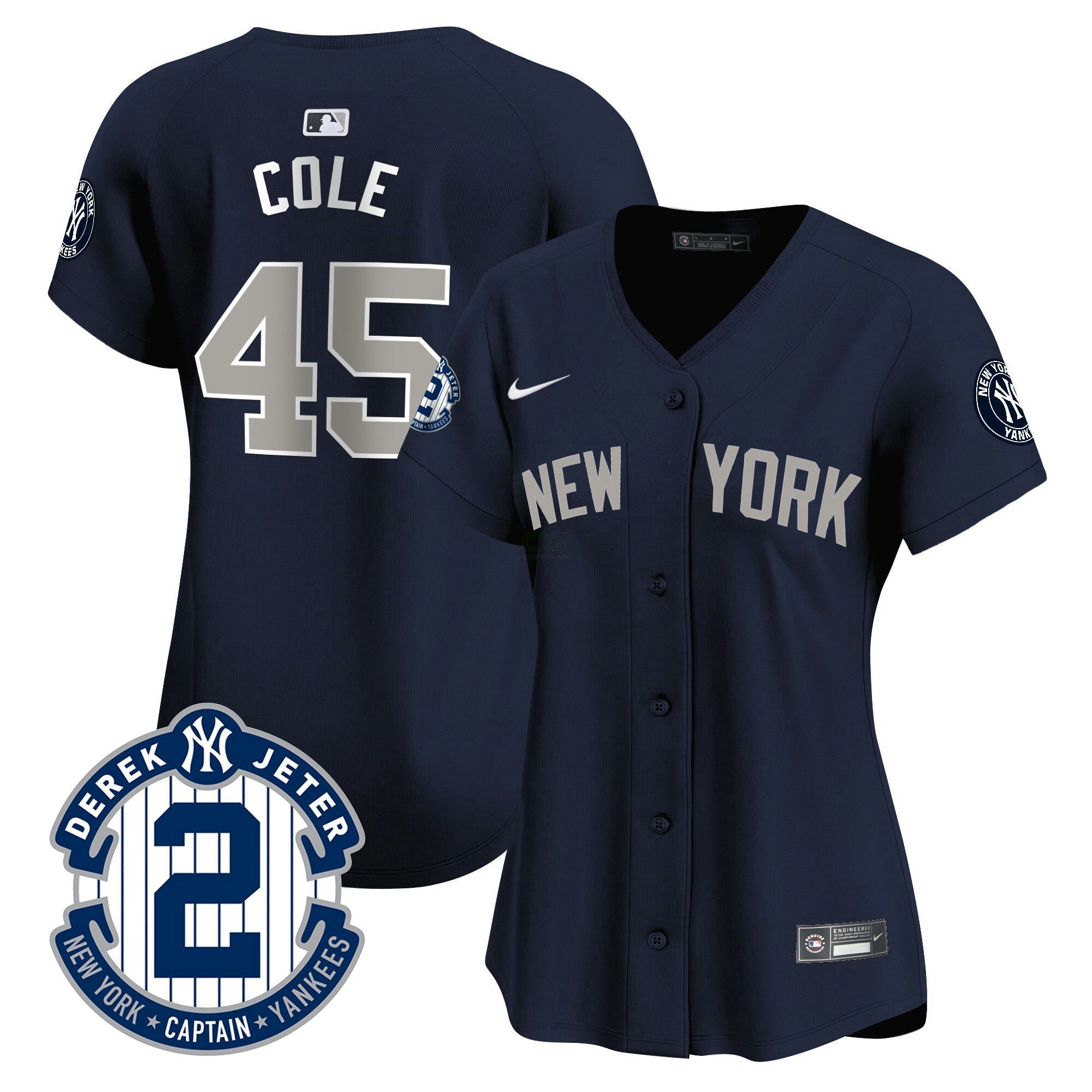 Camisa MLB Women’s New York Derek Jeter Patch Vapor Premier Limited Jersey