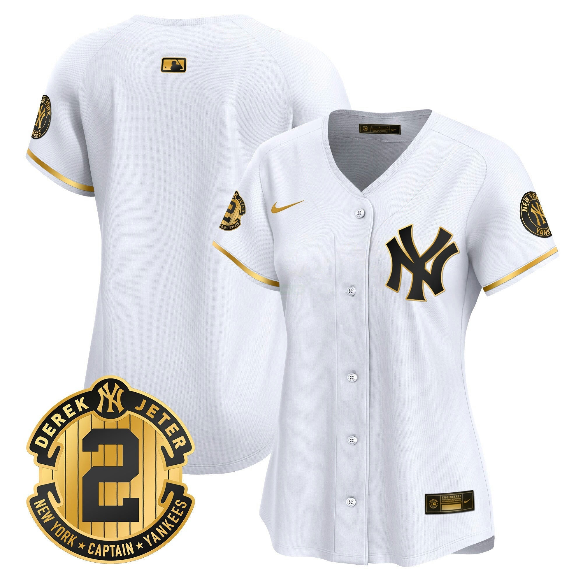 Camisa MLB Women’s New York Derek Jeter Patch Vapor Premier Limited Jersey