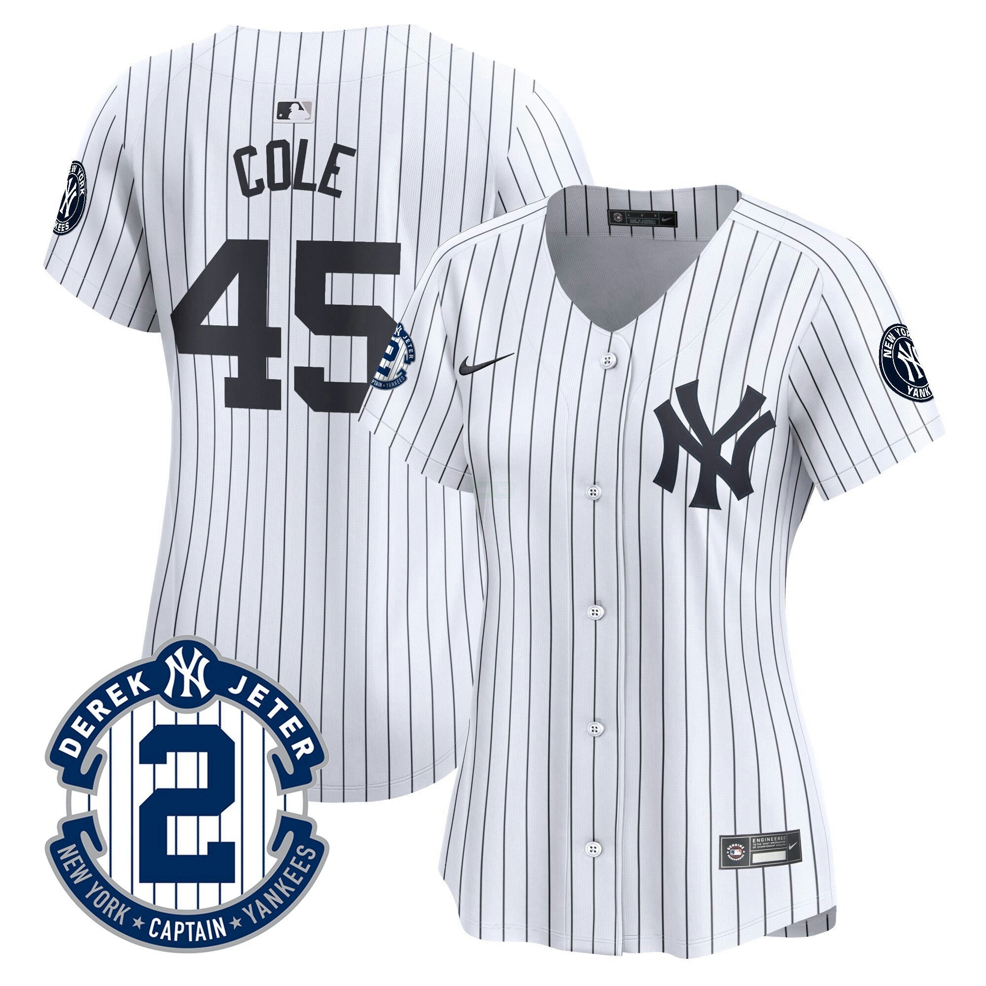 Camisa MLB Women’s New York Derek Jeter Patch Vapor Premier Limited Jersey