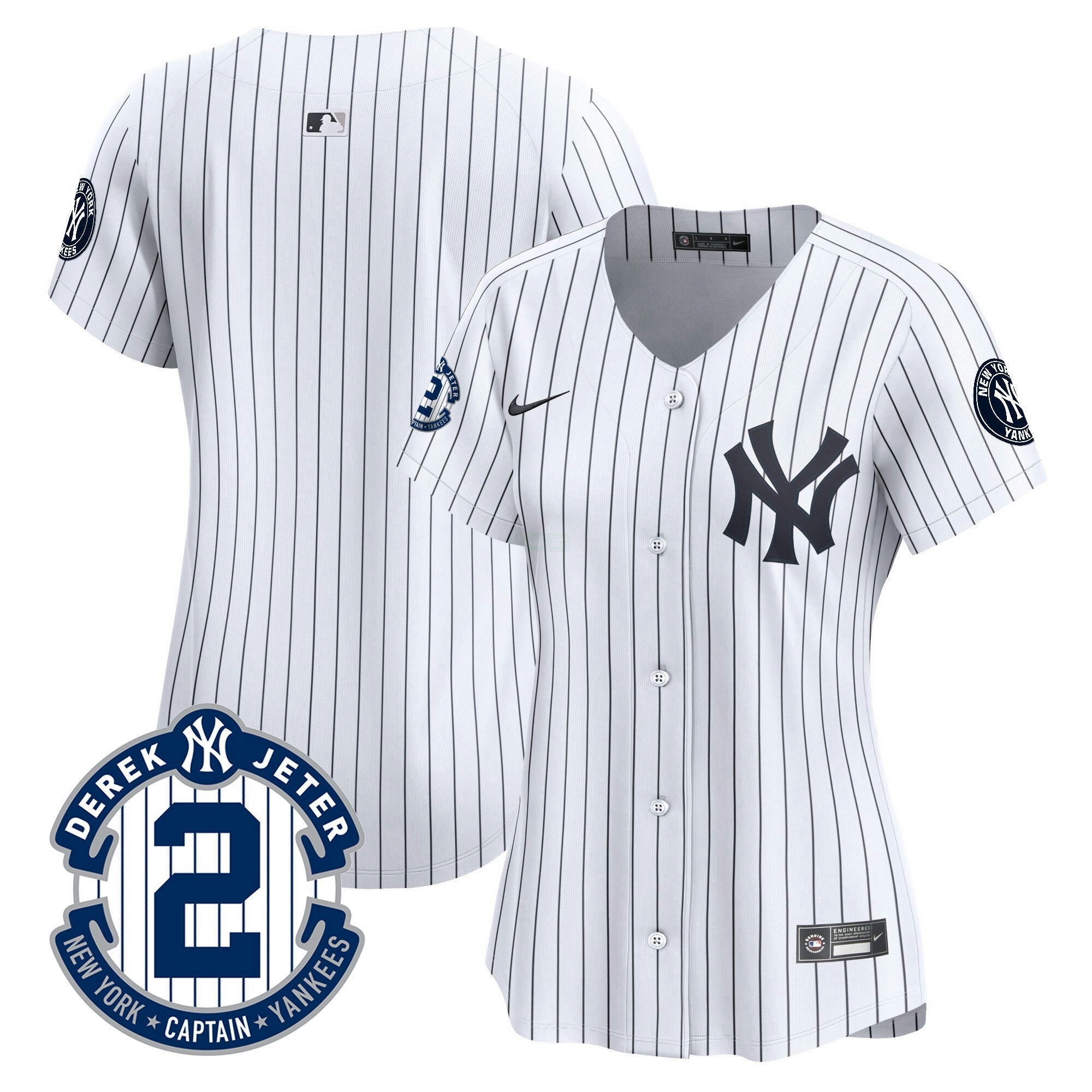 Camisa MLB Women’s New York Derek Jeter Patch Vapor Premier Limited Jersey