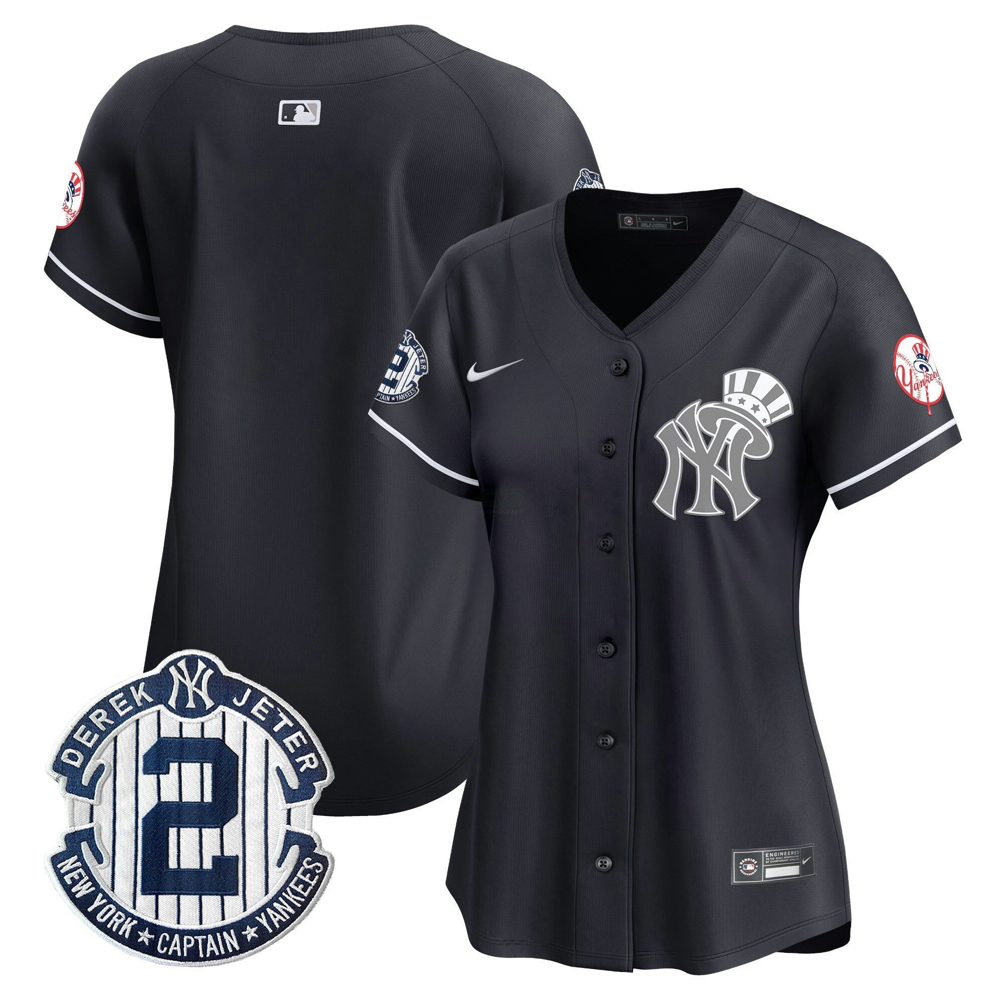 Camisa MLB Women’s New York Derek Jeter Patch Vapor Premier Limited Jersey V2