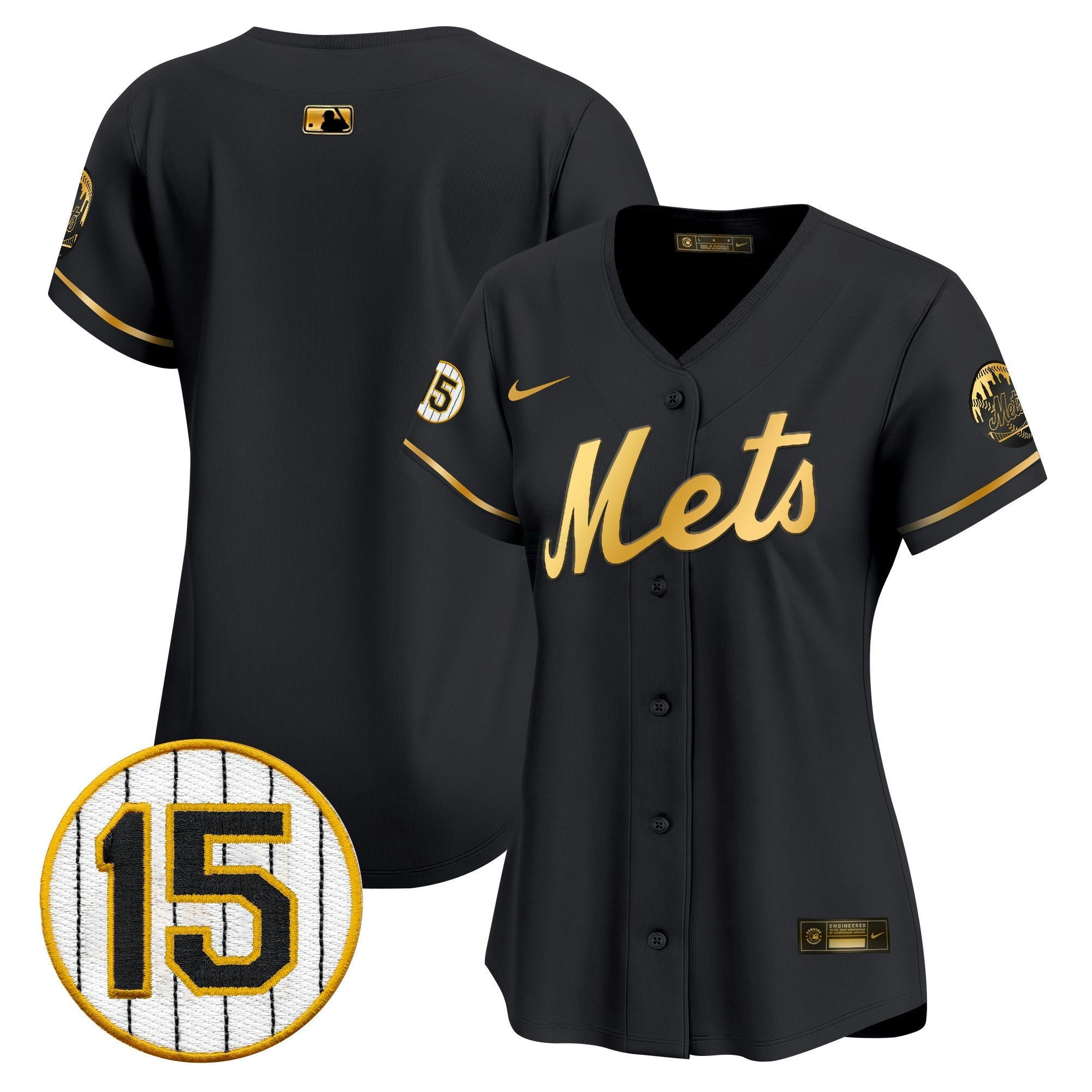 Camisa MLB Women’s New York Jerry Grote Patch Vapor Premier Limited Jersey