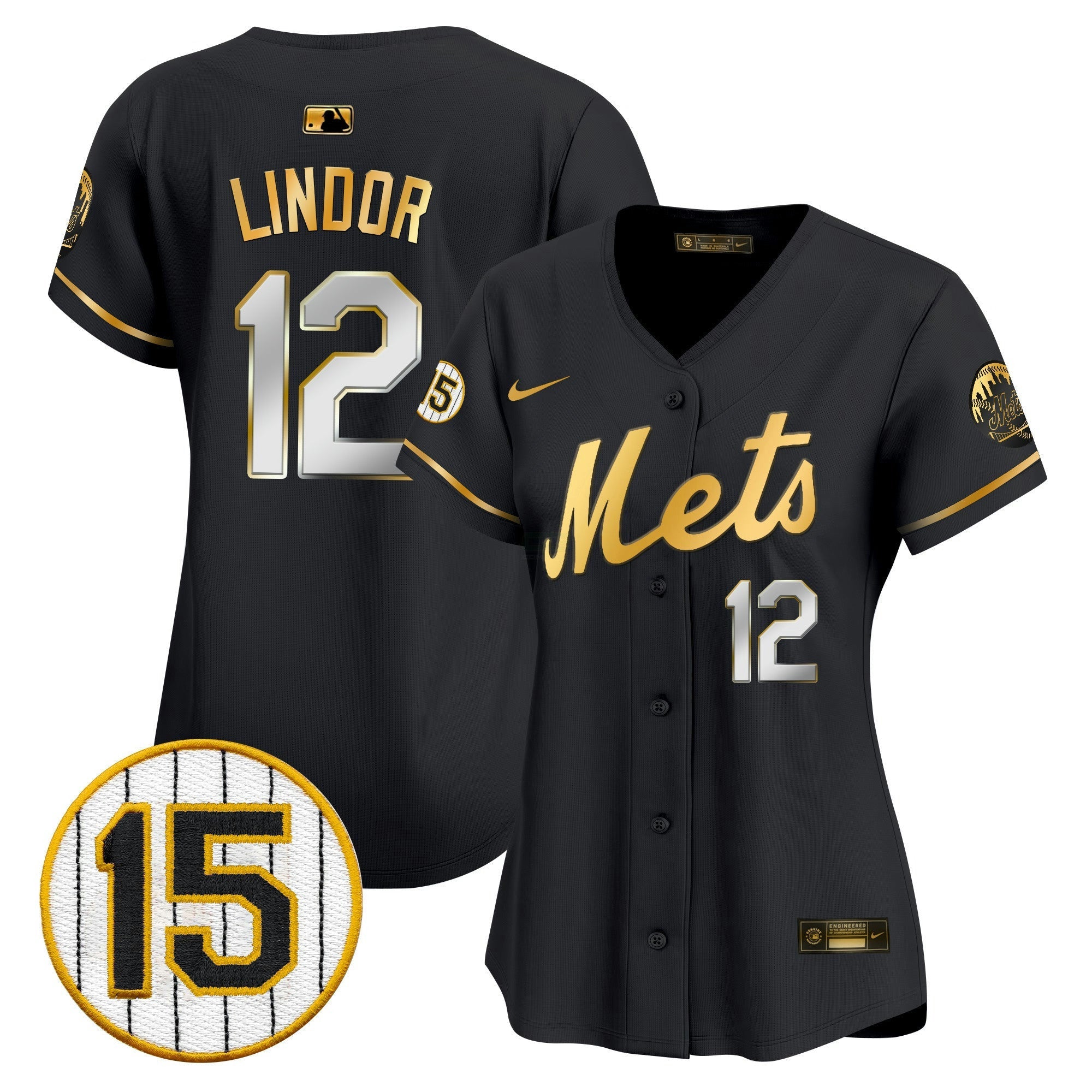 Camisa MLB Women’s New York Jerry Grote Patch Vapor Premier Limited Jersey