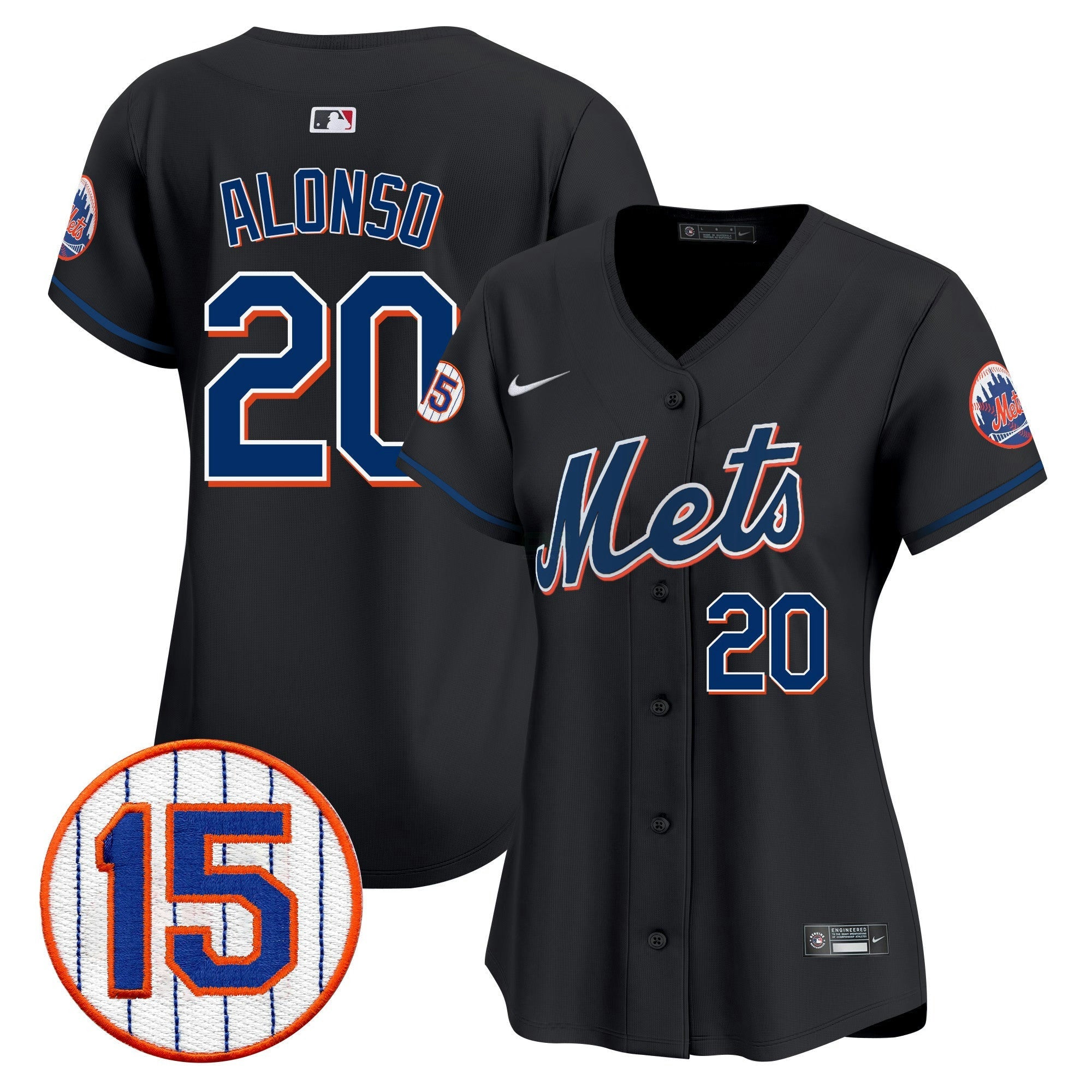 Camisa MLB Women’s New York Jerry Grote Patch Vapor Premier Limited Jersey