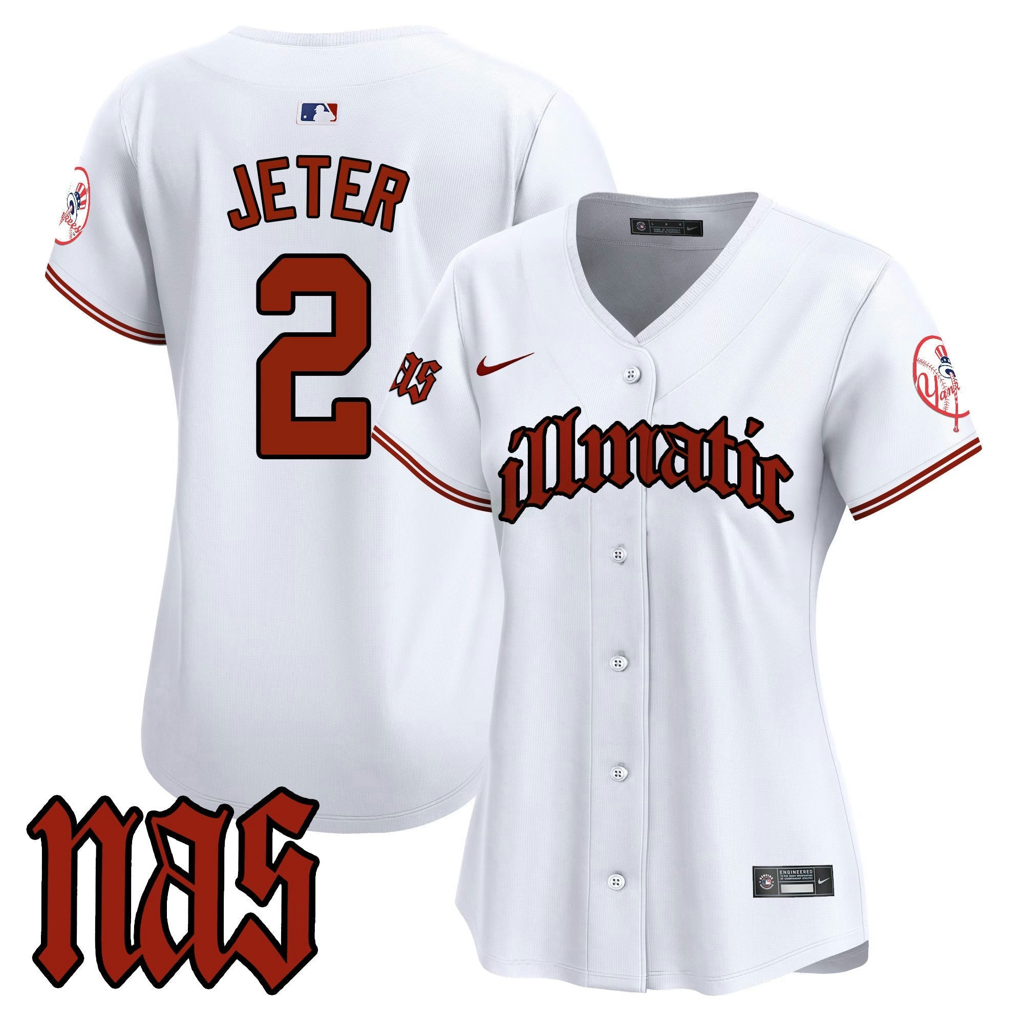 Camisa MLB Women’s New York Nas Illmatic Vapor Premier Limited Jersey