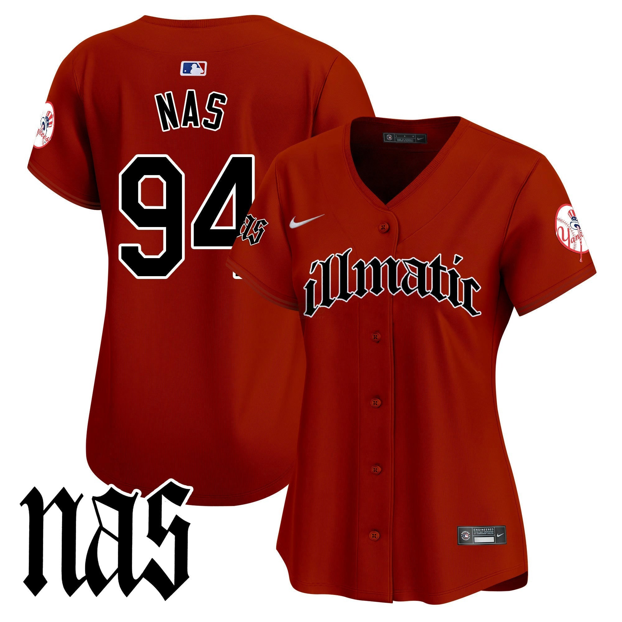 Camisa MLB Women’s New York Nas Illmatic Vapor Premier Limited Jersey