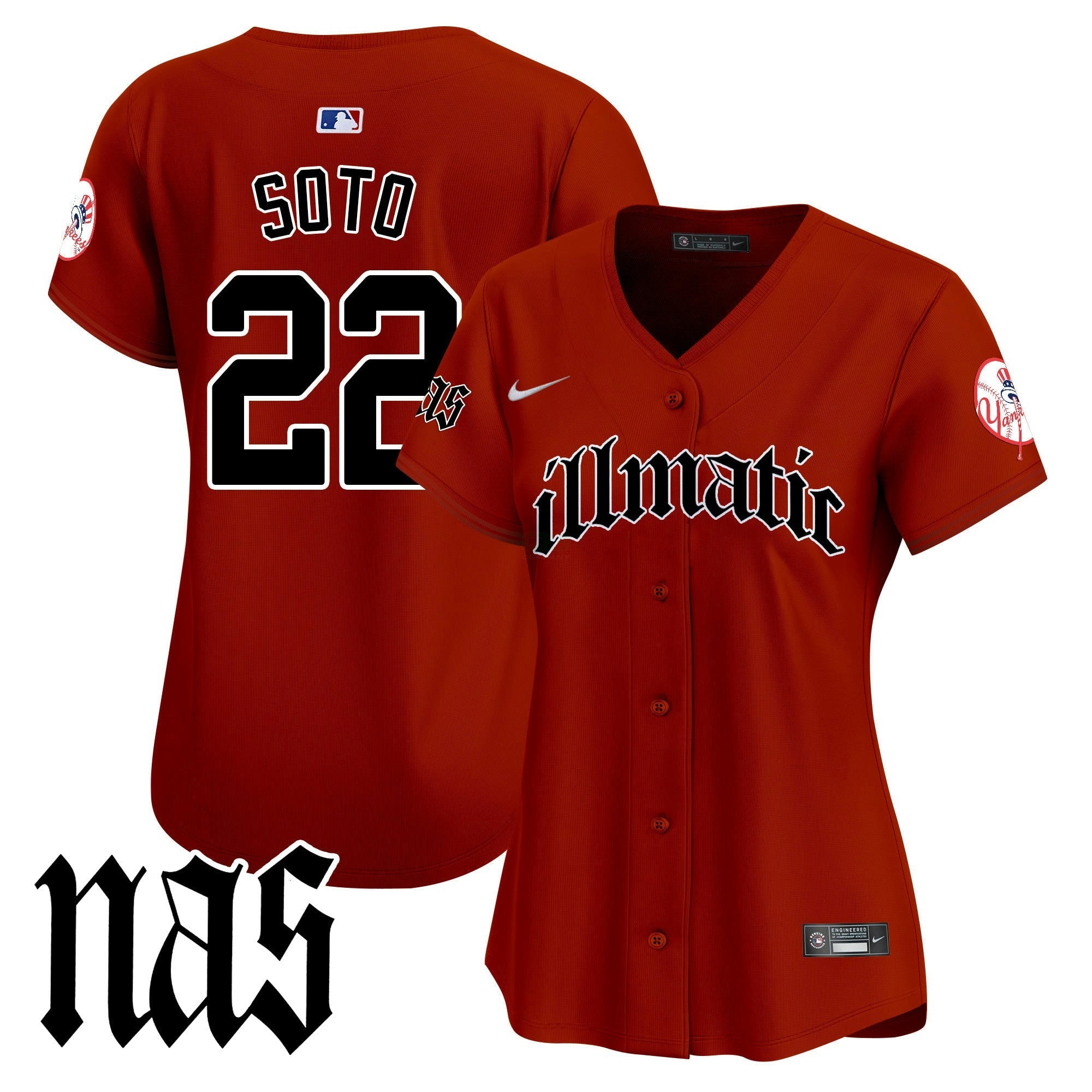 Camisa MLB Women’s New York Nas Illmatic Vapor Premier Limited Jersey