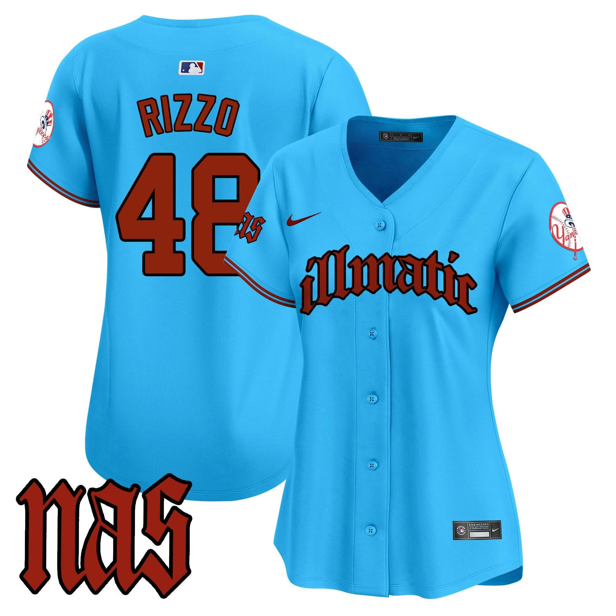 Camisa MLB Women’s New York Nas Illmatic Vapor Premier Limited Jersey