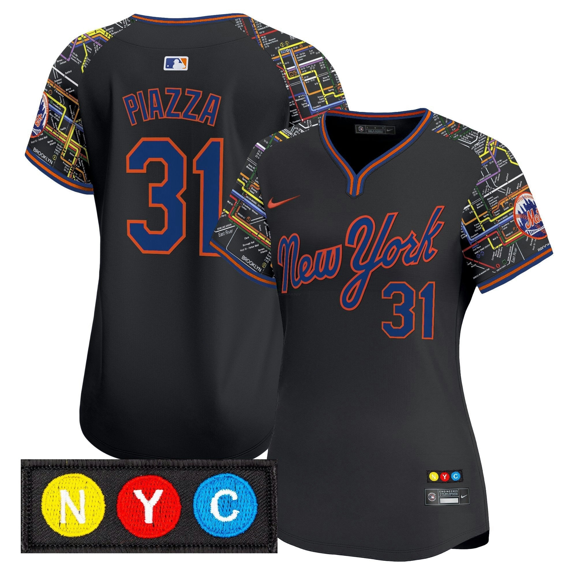 Camisa MLB Women’s New York Subway Style Vapor Premier Limited Jersey – Stitched