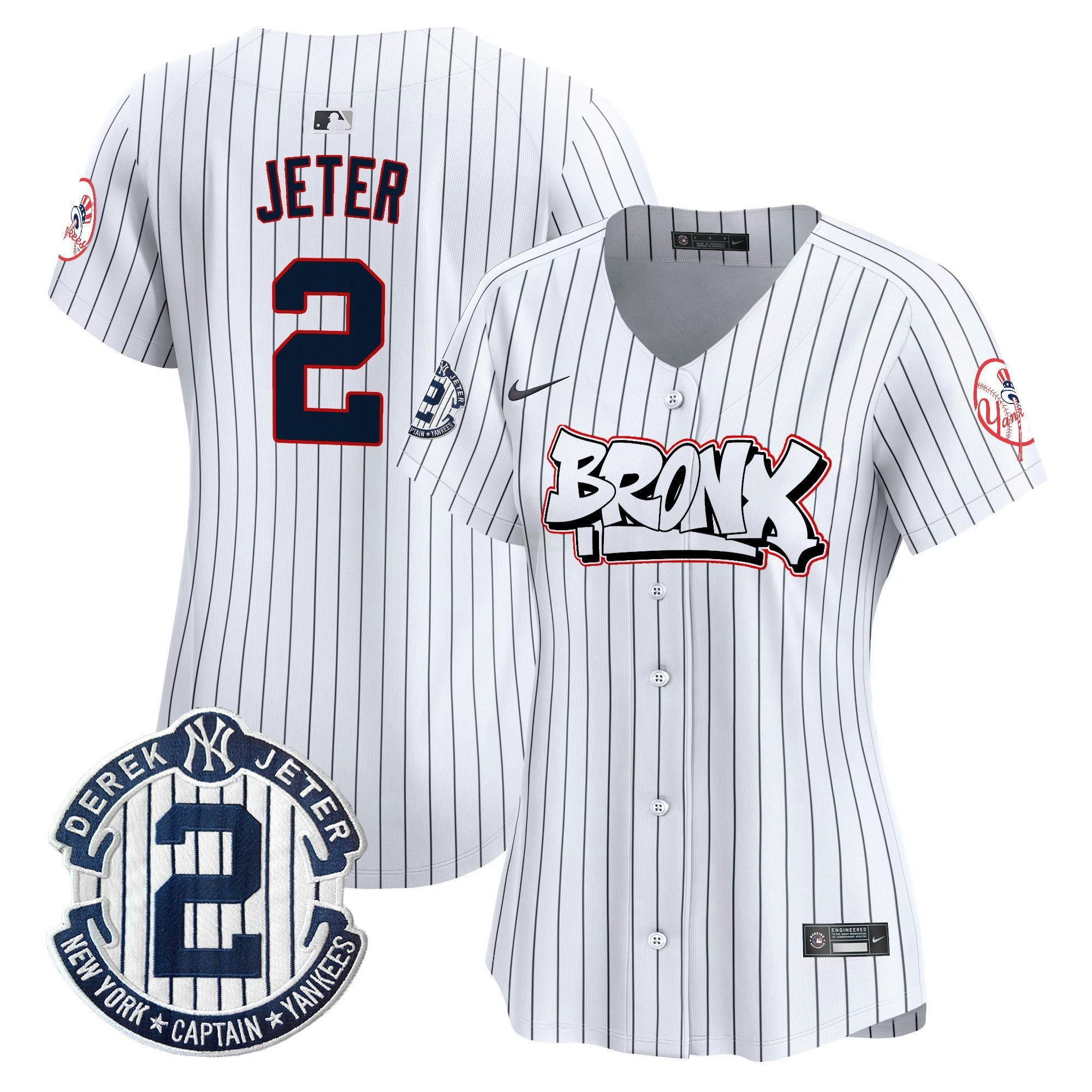 Camisa MLB Women’s New York The Bronx Graffiti Vapor Premier Limited Jersey V4
