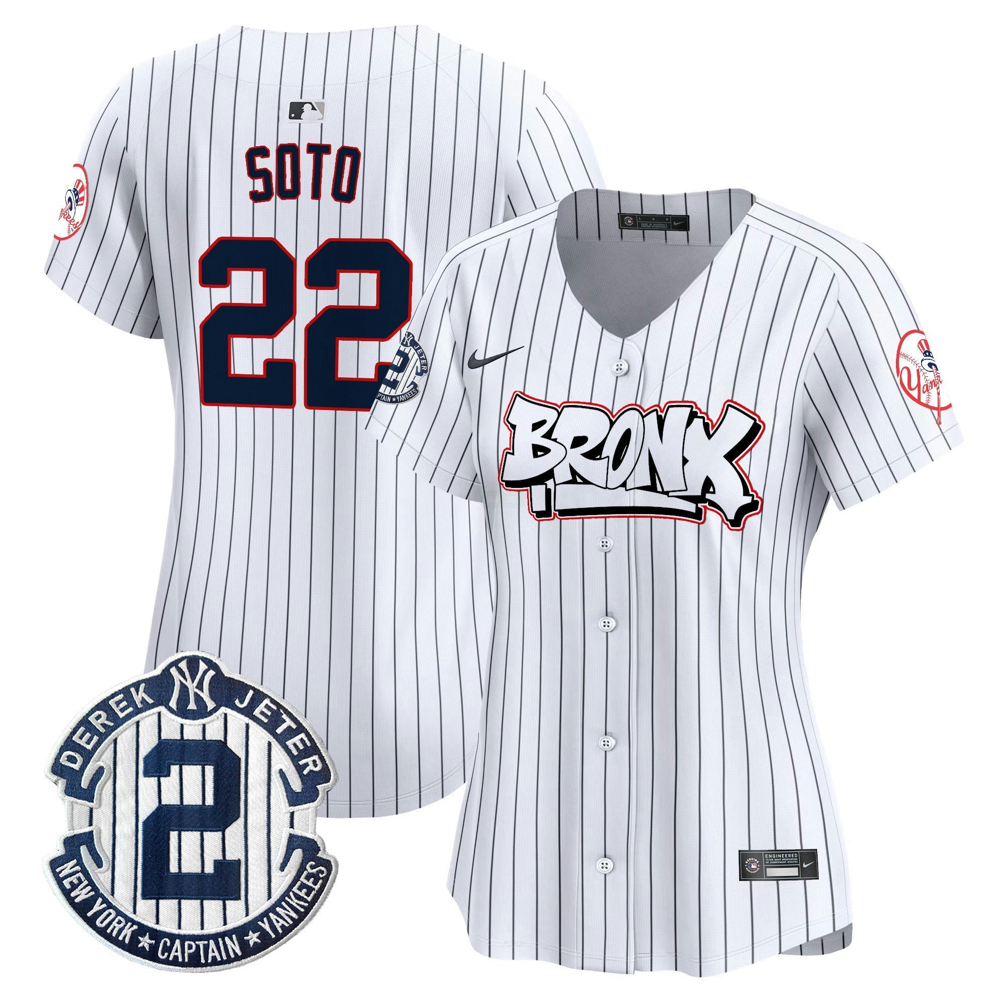 Camisa MLB Women’s New York The Bronx Graffiti Vapor Premier Limited Jersey V4