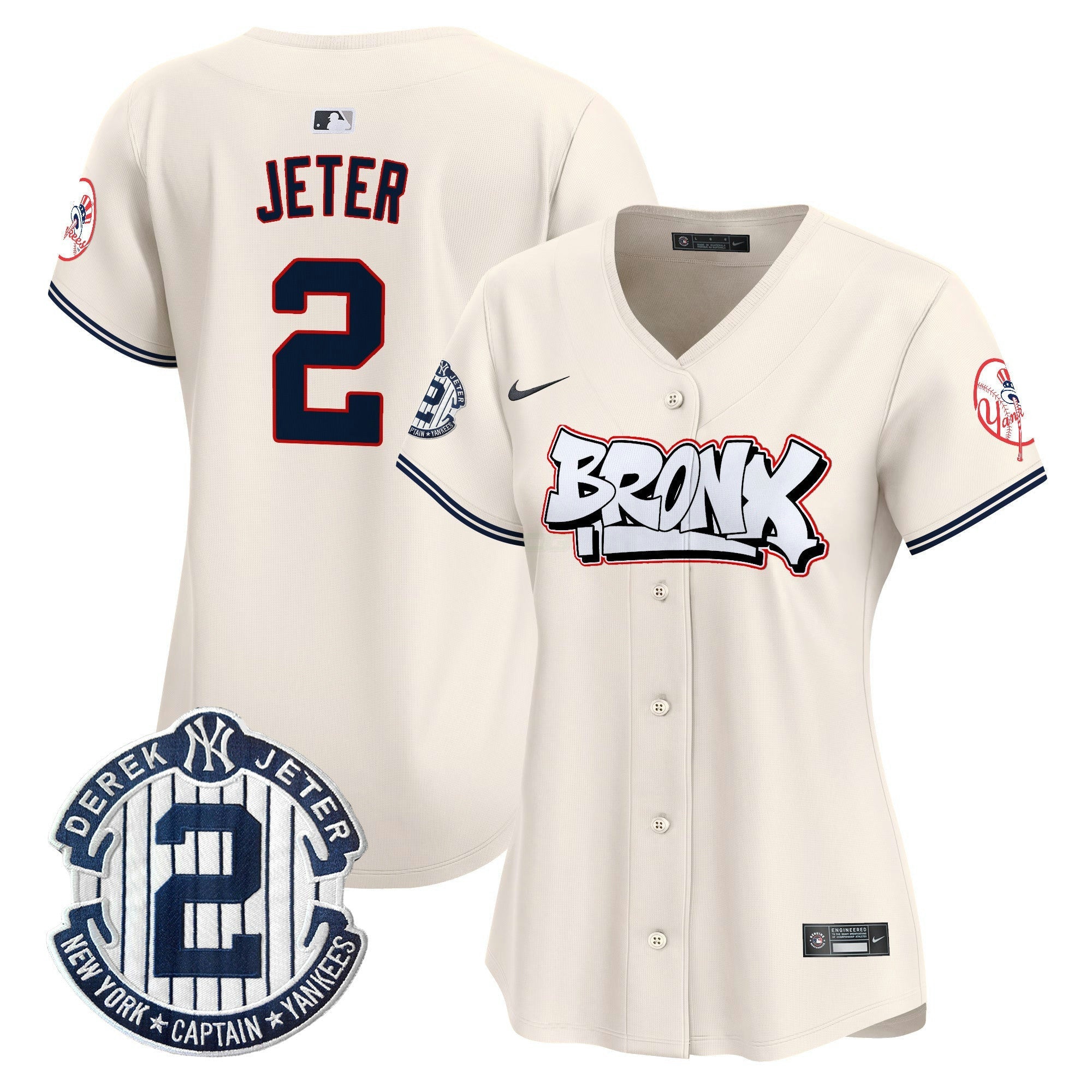 Camisa MLB Women’s New York The Bronx Graffiti Vapor Premier Limited Jersey V4