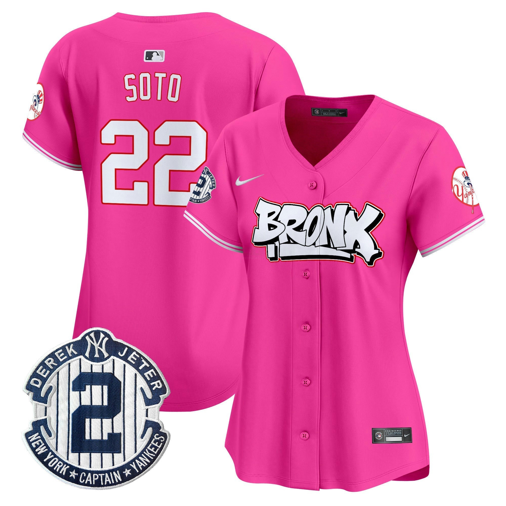 Camisa MLB Women’s New York The Bronx Graffiti Vapor Premier Limited Jersey V4