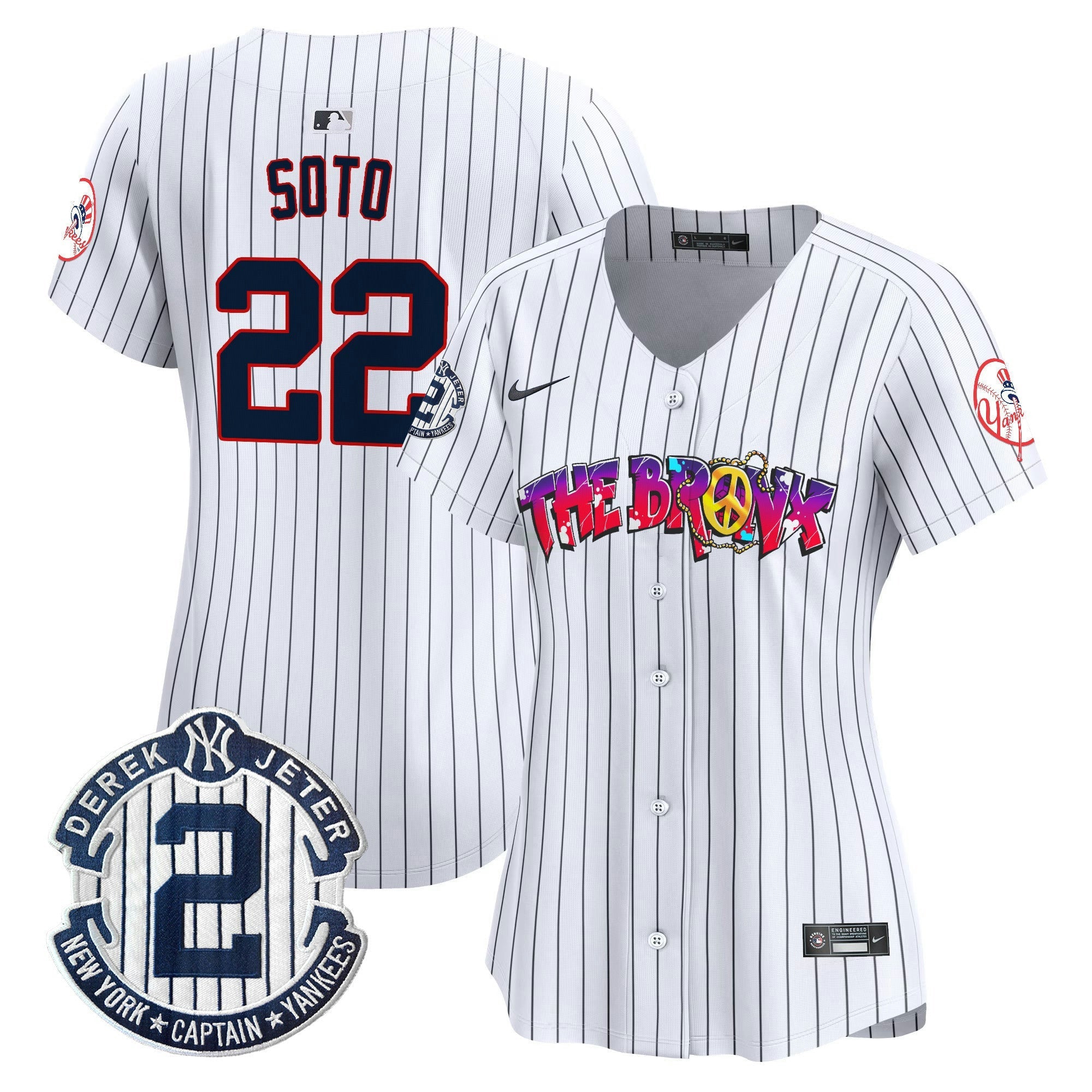Camisa MLB Women’s New York The Bronx Graffiti Vapor Premier Limited Jersey V7