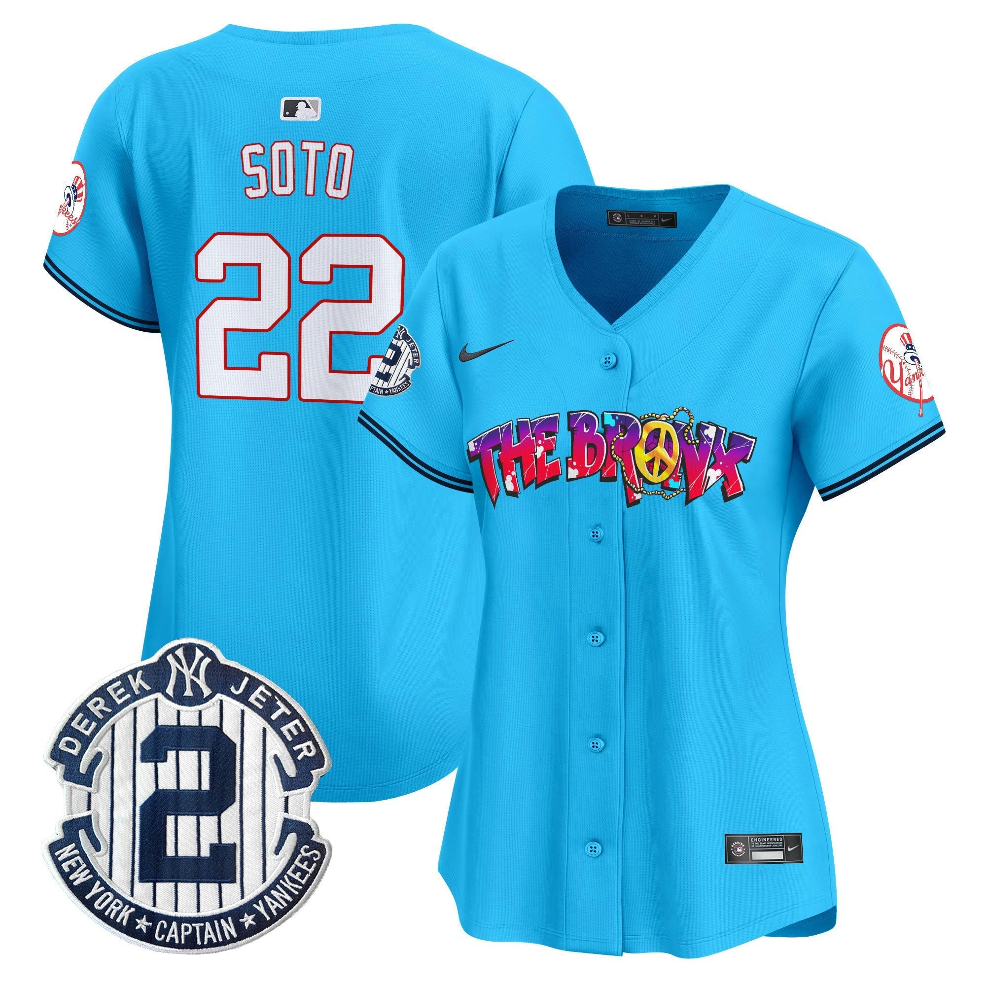 Camisa MLB Women’s New York The Bronx Graffiti Vapor Premier Limited Jersey V7