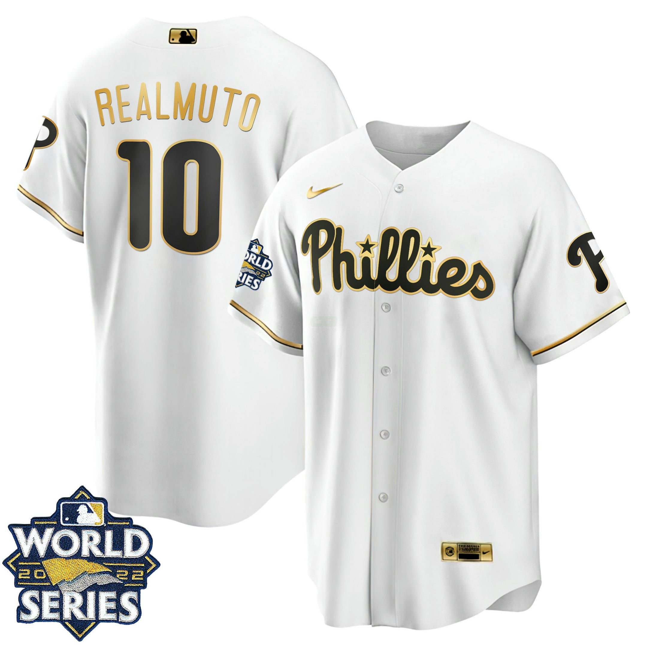 Camisa MLB Women’s Philadelphia Gold 2022 World Series Jersey