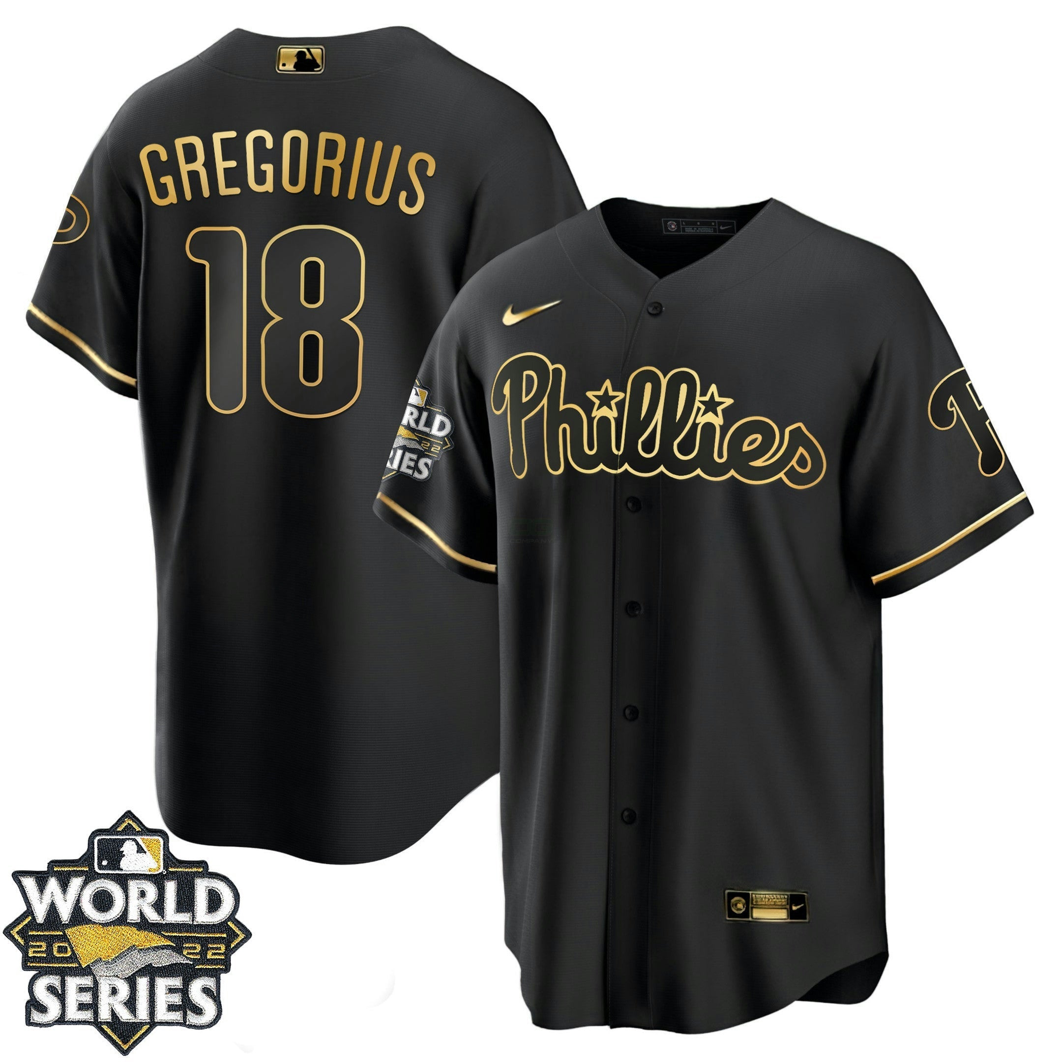 Camisa MLB Women’s Philadelphia Gold 2022 World Series Jersey
