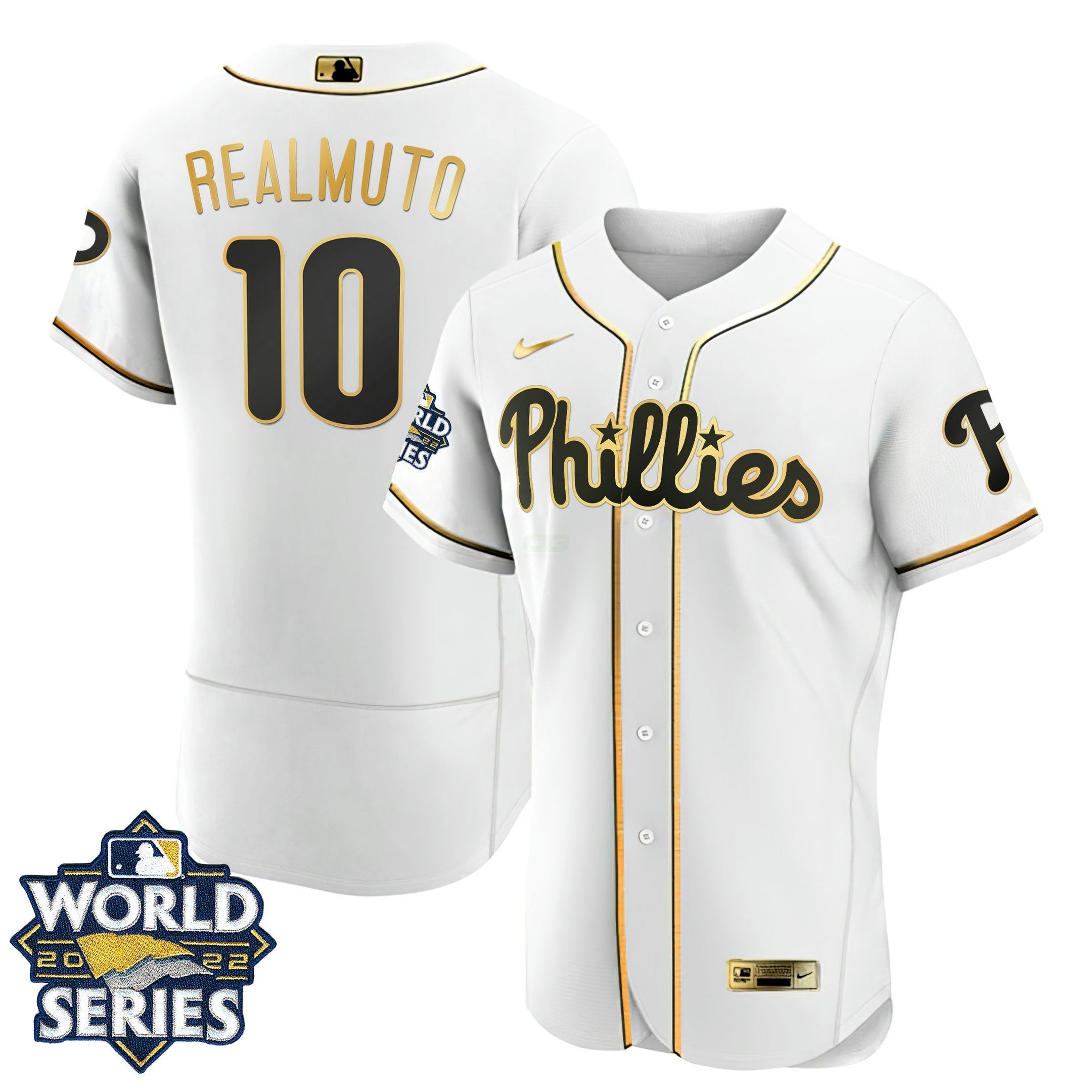 Camisa MLB Women’s Philadelphia Gold 2022 World Series Jersey