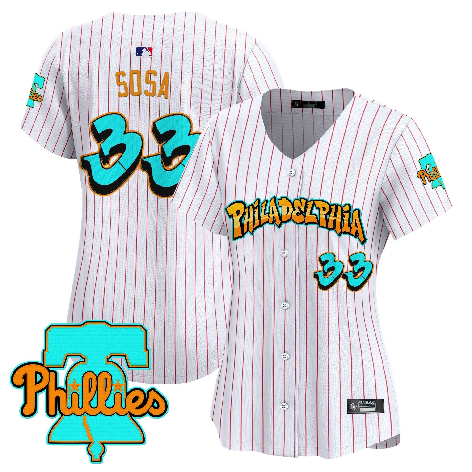Camisa MLB Women’s Philadelphia ‘Graffiti Broad Street Edition’ Vapor Premier Limited Jersey