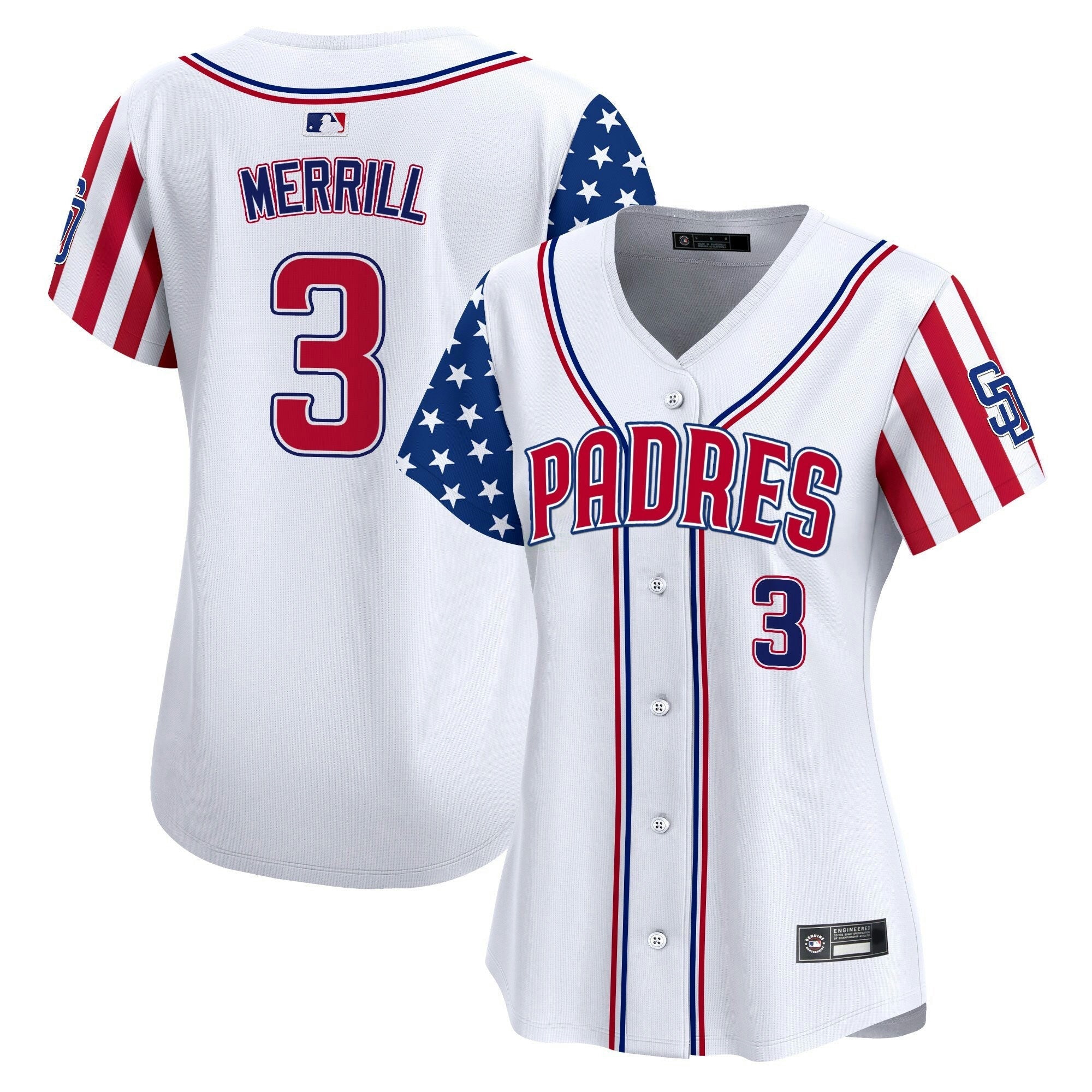 Camisa MLB Women’s San Diego 2025 Independence Day Vapor Premier Limited Jersey