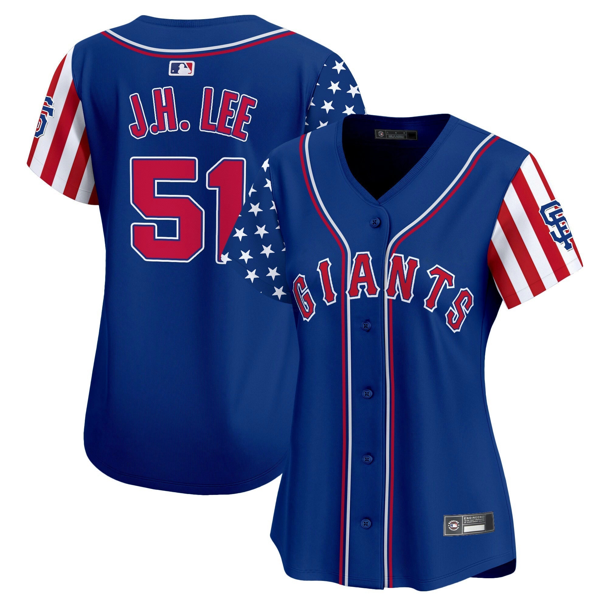 Camisa MLB Women’s San Francisco 2025 Independence Day Vapor Premier Limited Jersey