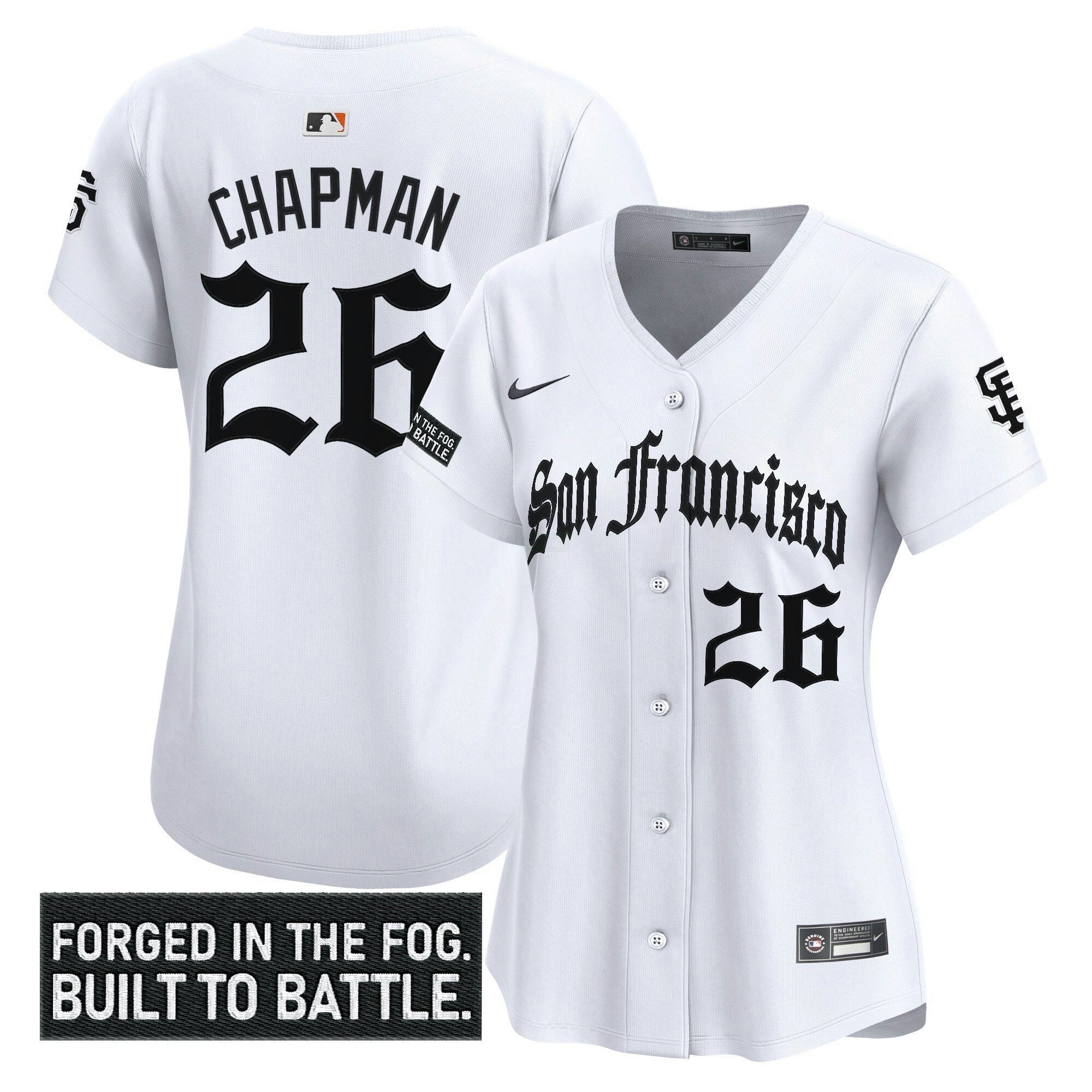 Camisa MLB Women’s San Francisco ‘Gothic Fog Edition’ Vapor Premier Limited Jersey