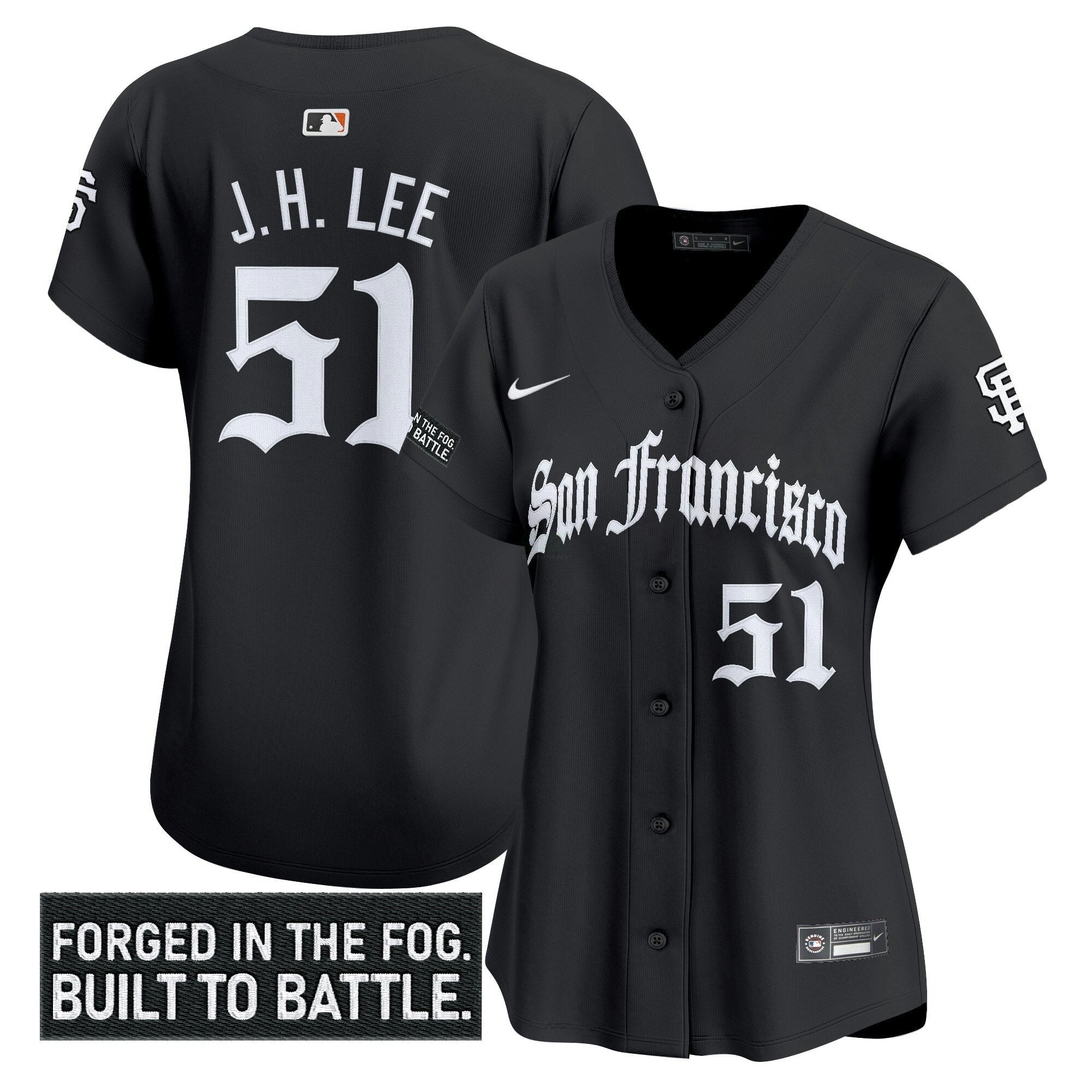 Camisa MLB Women’s San Francisco ‘Gothic Fog Edition’ Vapor Premier Limited Jersey
