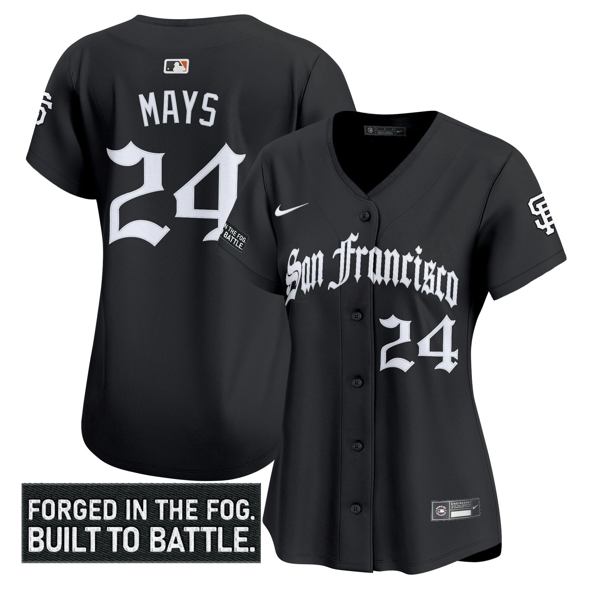 Camisa MLB Women’s San Francisco ‘Gothic Fog Edition’ Vapor Premier Limited Jersey
