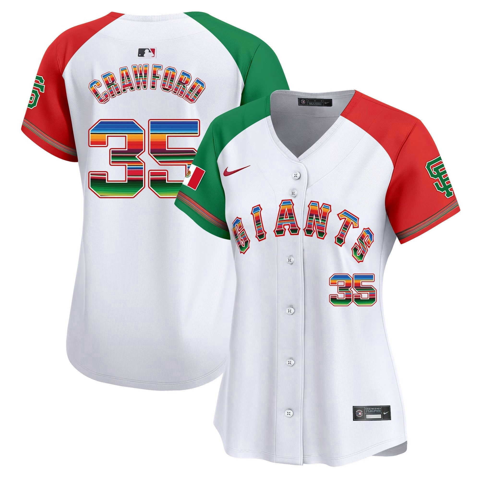 Camisa MLB Women’s San Francisco Mexico Vapor Premier Limited Jersey