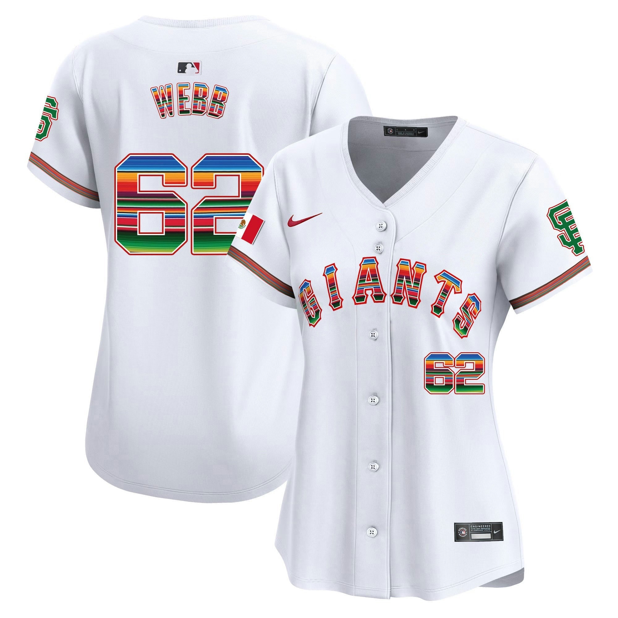 Camisa MLB Women’s San Francisco Mexico Vapor Premier Limited Jersey