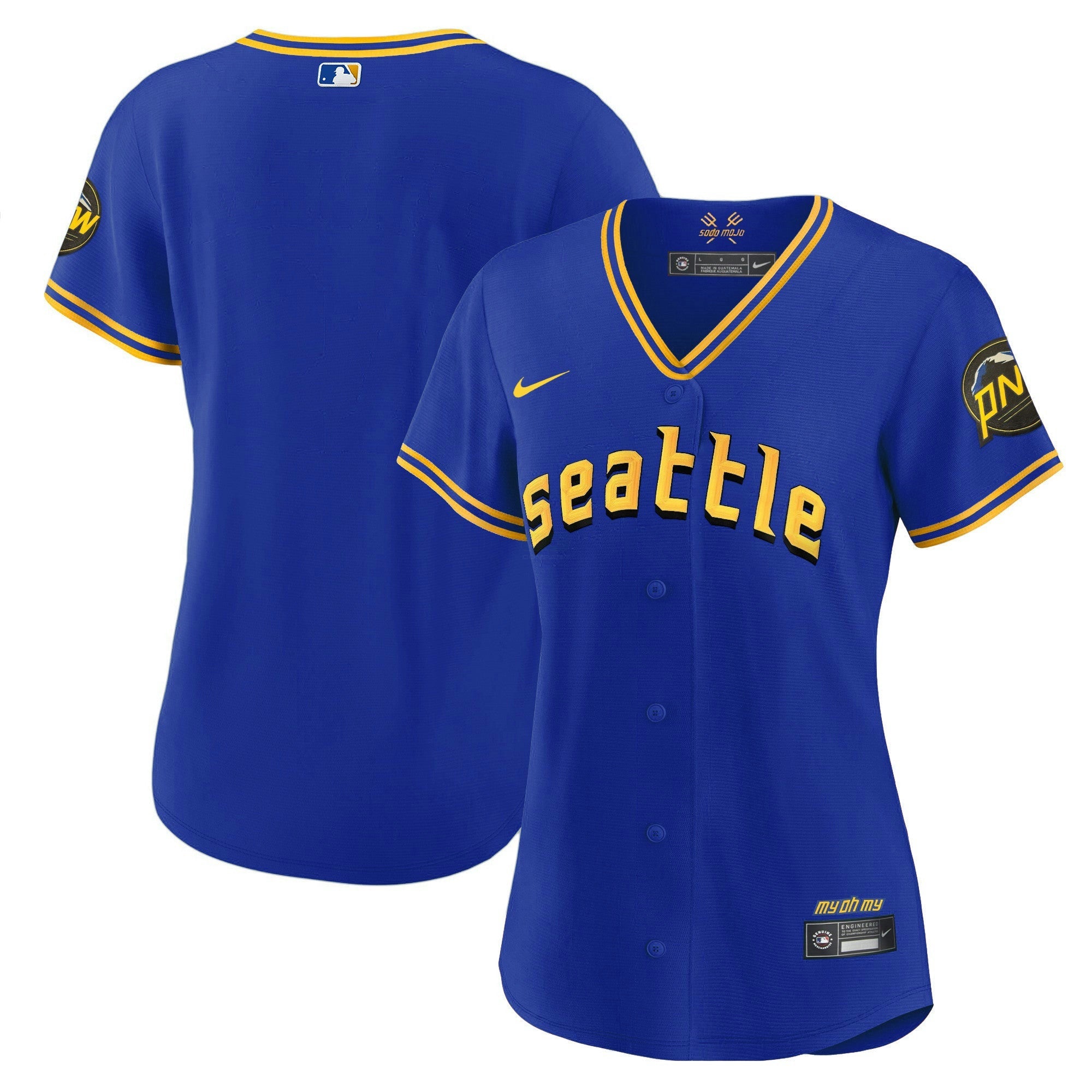 Camisa MLB Women’s Seattle 2023 City Connect Dourada Jersey