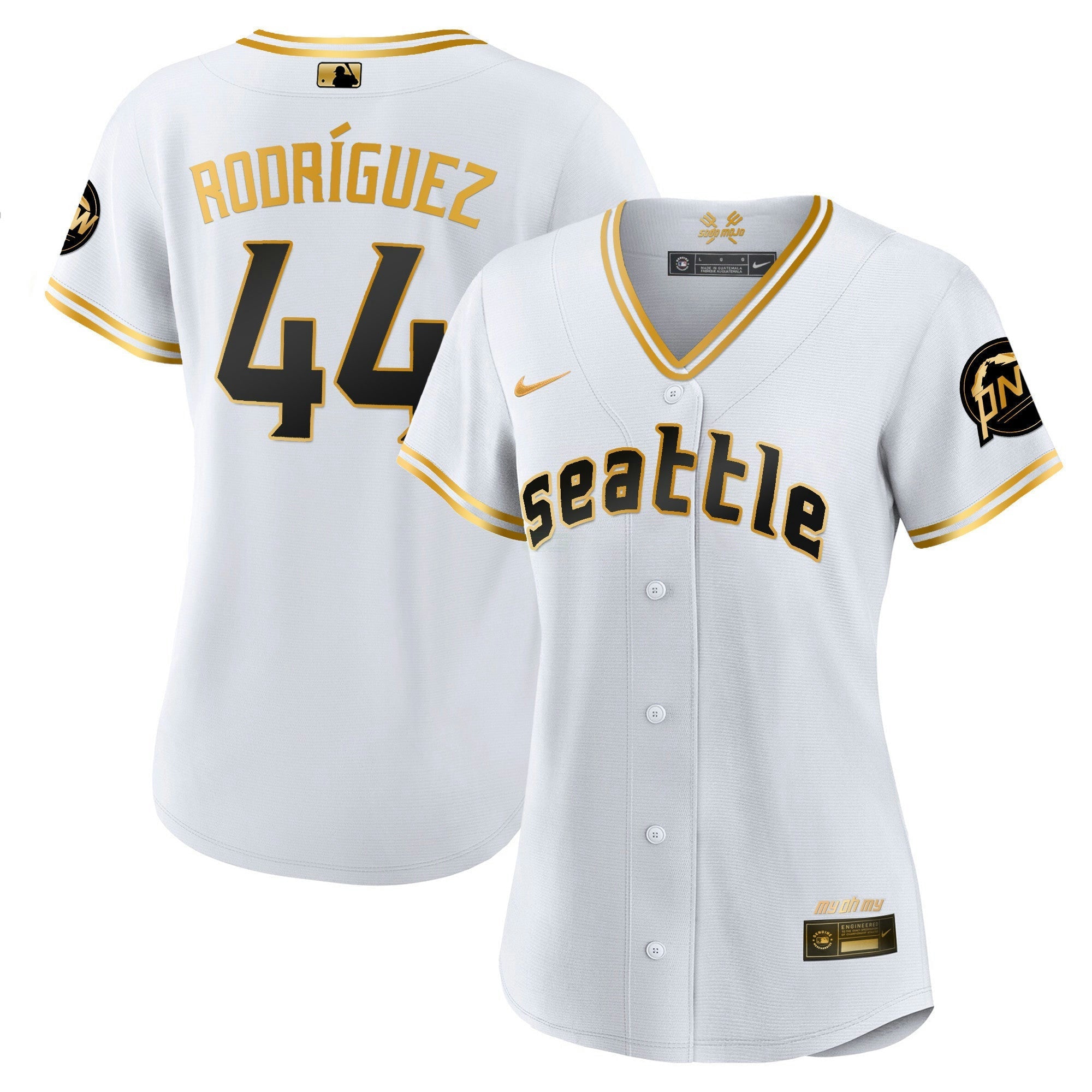 Camisa MLB Women’s Seattle 2023 City Connect Dourada Jersey