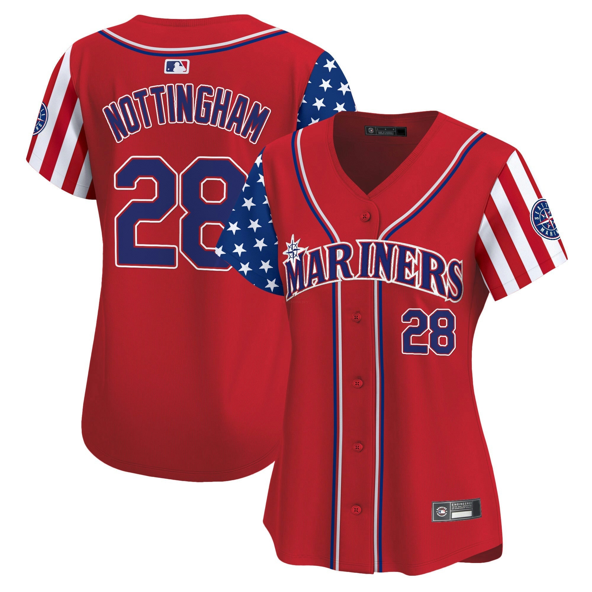 Camisa MLB Women’s Seattle 2025 Independence Day Vapor Premier Limited Jersey