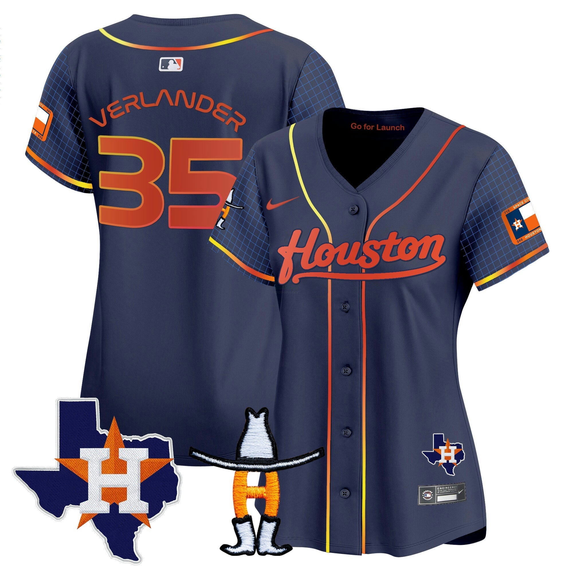 Camisa MLB Women’s Space City Houston Rodeo Patch Vapor Premier Limited Jersey