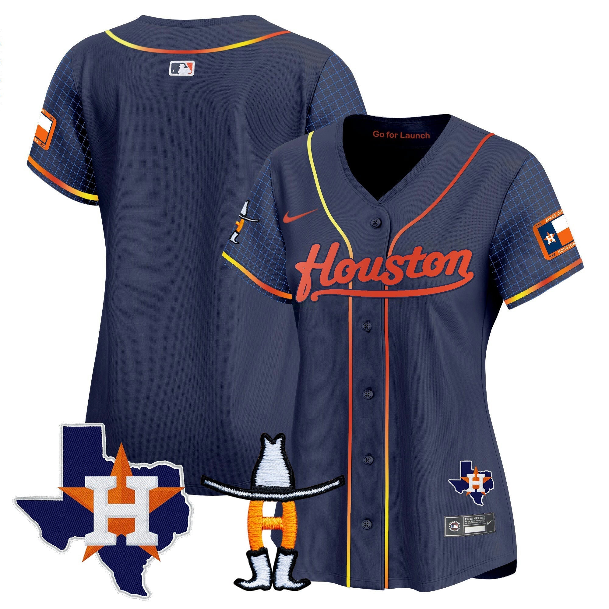 Camisa MLB Women’s Space City Houston Rodeo Patch Vapor Premier Limited Jersey