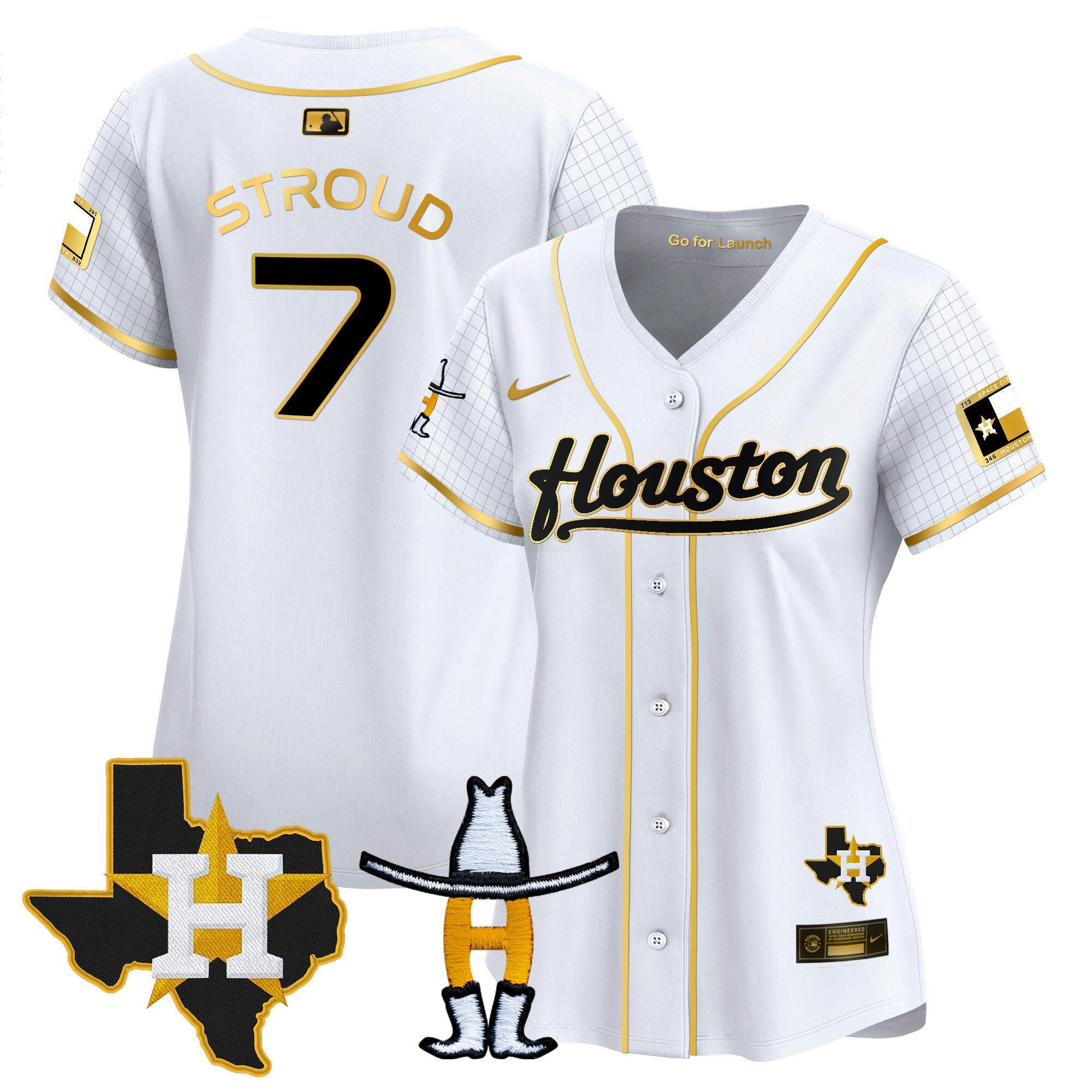 Camisa MLB Women’s Space City Houston Rodeo Patch Vapor Premier Limited Jersey