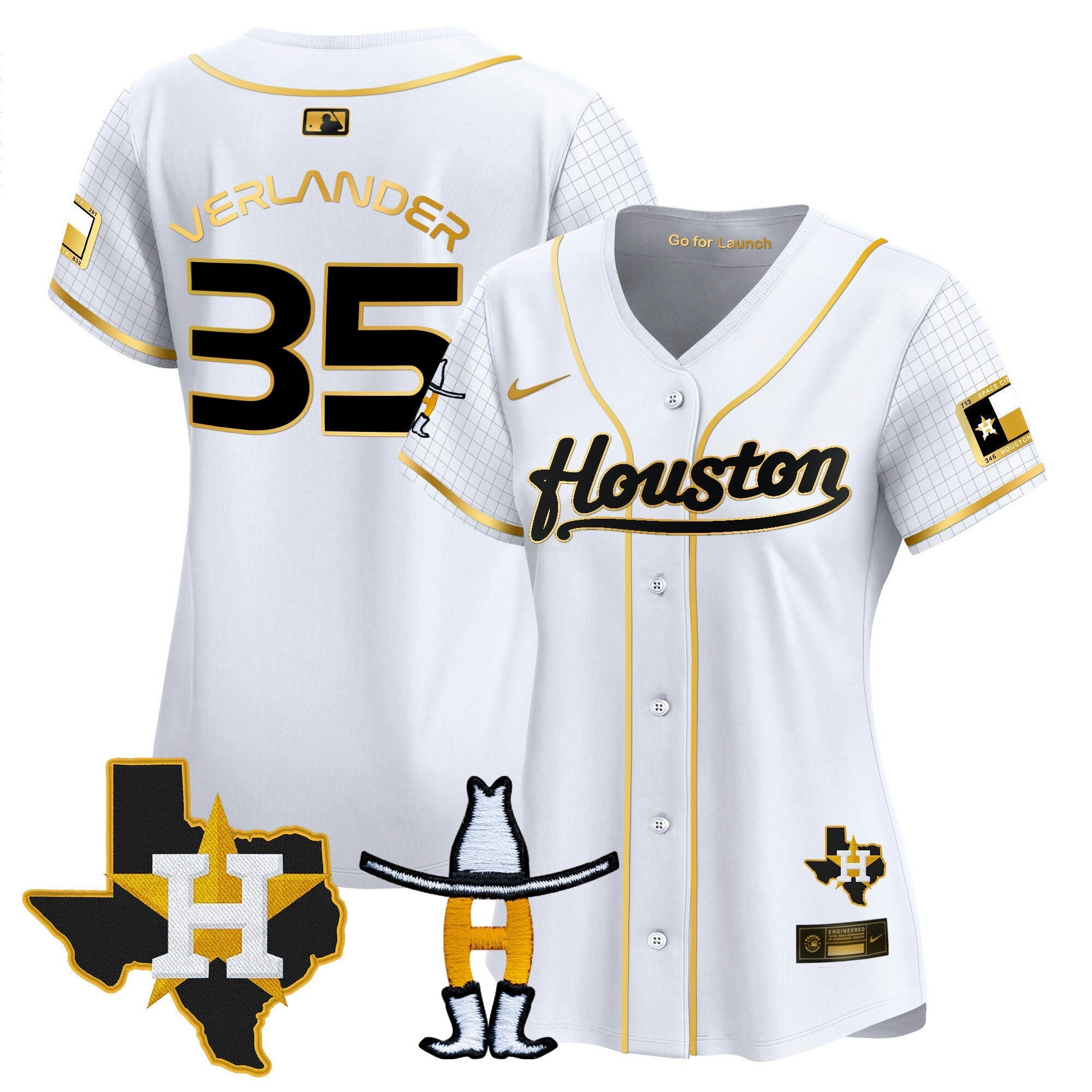 Camisa MLB Women’s Space City Houston Rodeo Patch Vapor Premier Limited Jersey