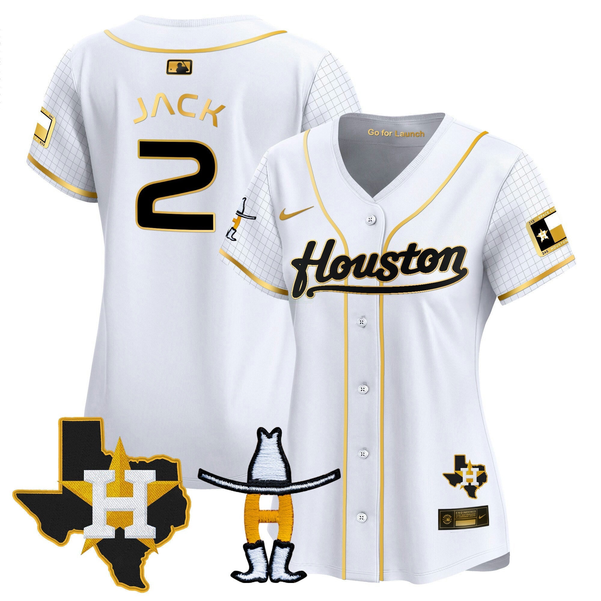 Camisa MLB Women’s Space City Houston Rodeo Patch Vapor Premier Limited Jersey